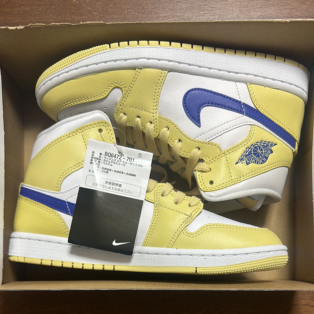 Nike Women's Air Jordan 1 Mid "Lemon Wash"