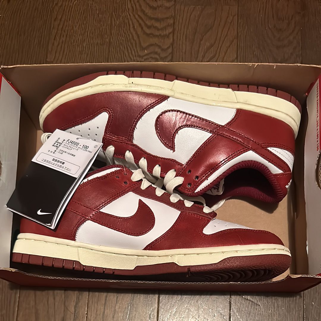 Nike Women's Dunk Low PRM "Team Red and White"