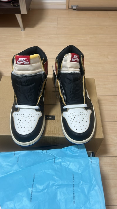 fragment design × UNION × Nike Air Jordan 1 High OG "Black/Varsity Red"