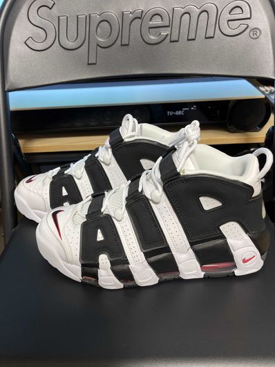 NIKE AIR MORE UPTEMPO "WHITE/BLACK/UNIVERSITY RED"(2020)
