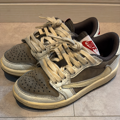 Travis Scott × Nike PS Jordan 1 Low OG SP "Reverse Mocha/Sail and Ridgerock"