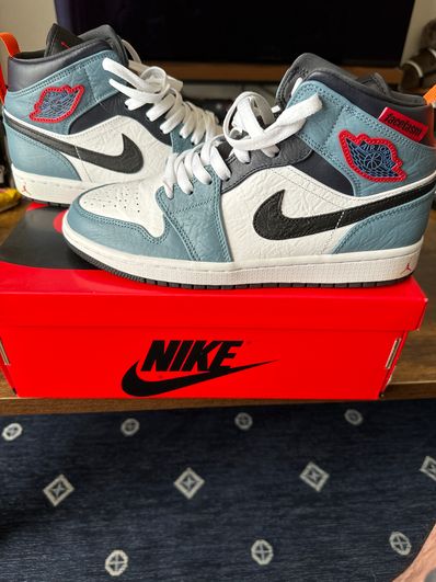 FACETASM × Nike Air Jordan 1 Mid "White/Navy"