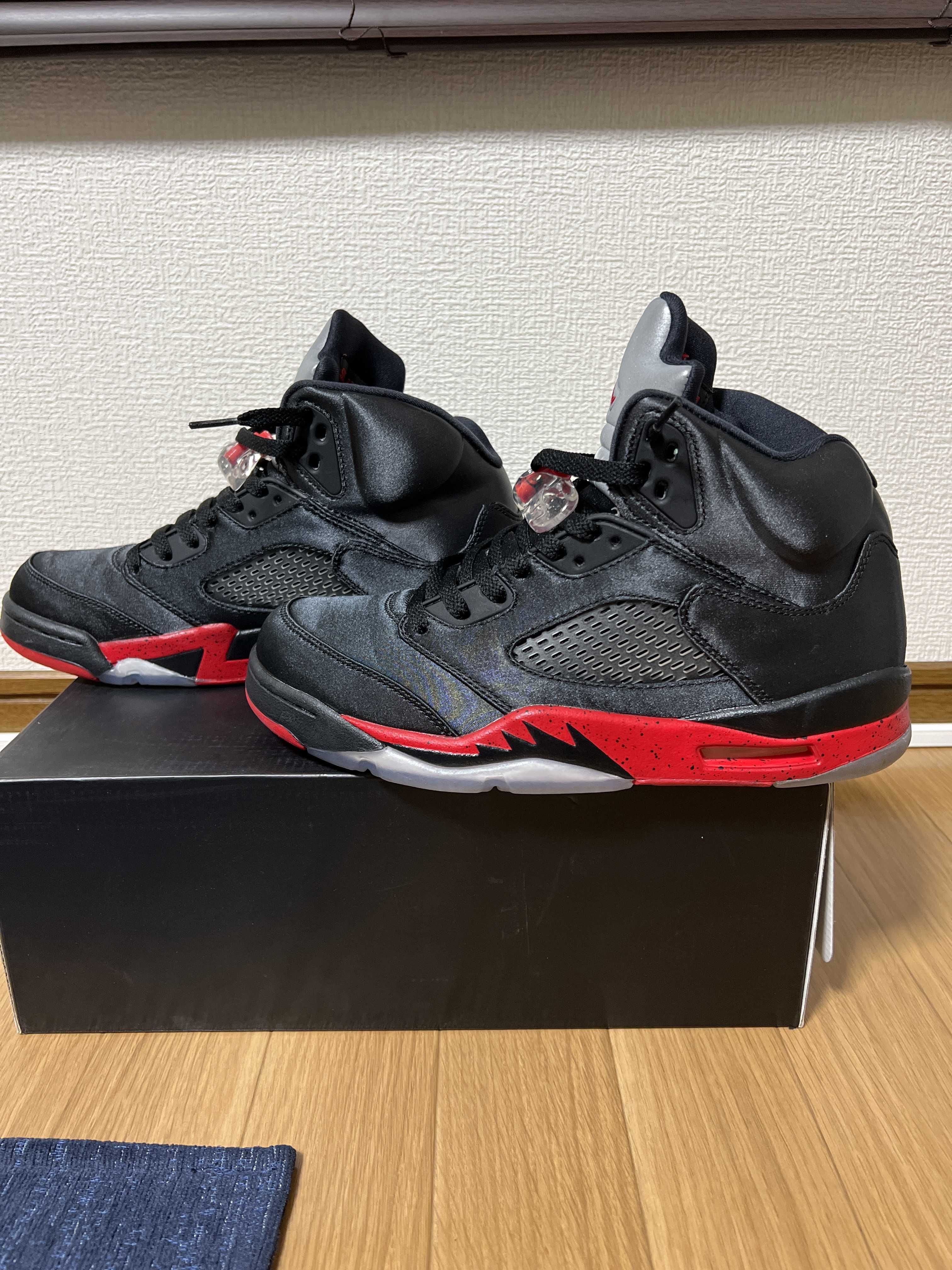 Air Jordan 5 Satin "Bred"
