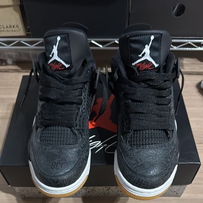 Nike Air Jordan 4 Retro "Laser Black/Gum"