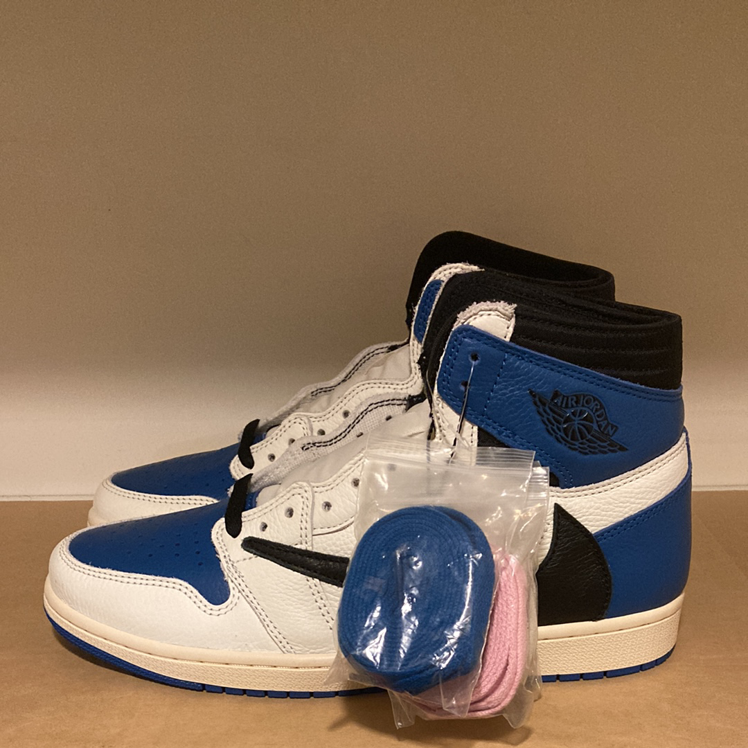 Travis Scott × fragment design × Nike Air Jordan 1 Retro High OG SP "Military Blue"
