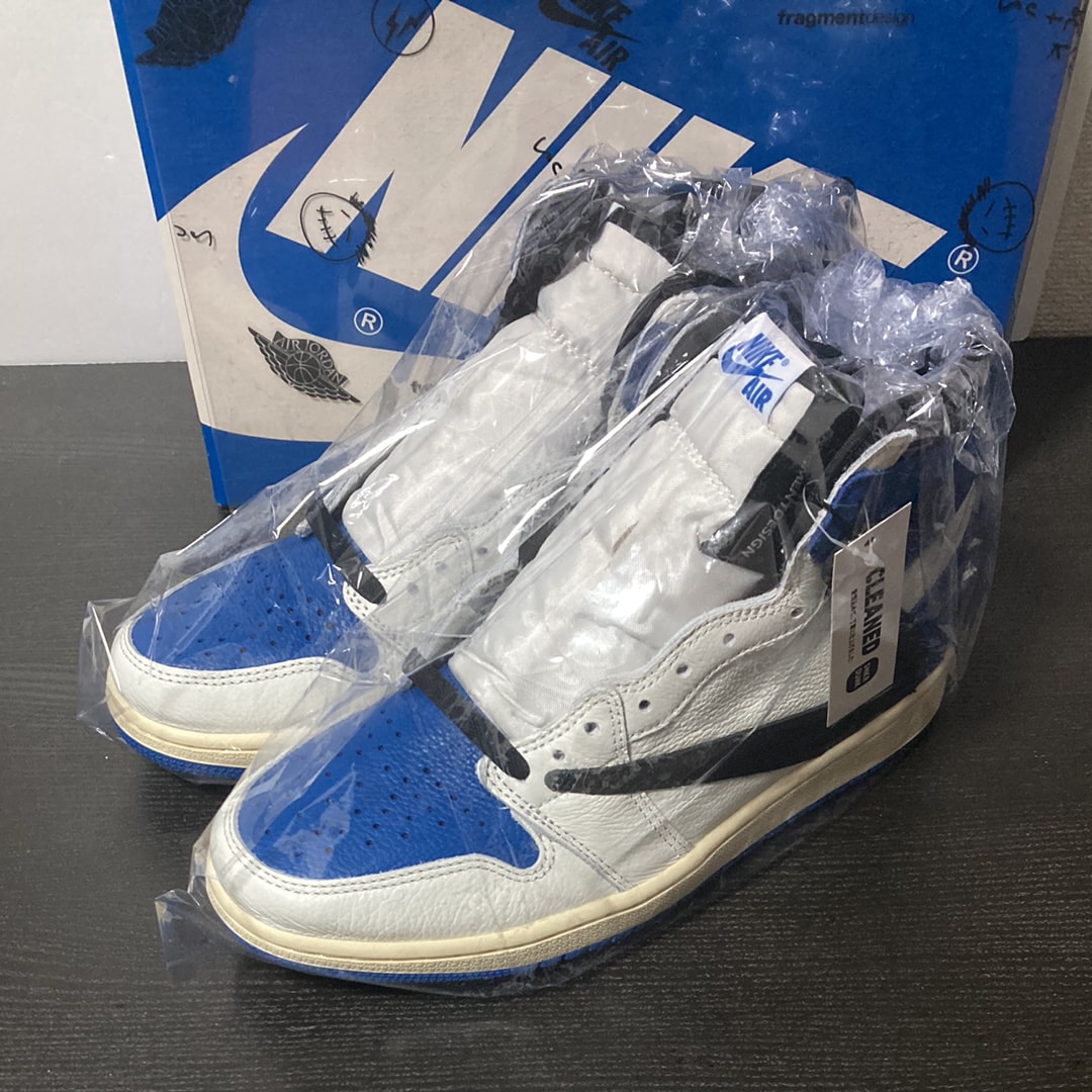 Travis Scott × fragment design × Nike Air Jordan 1 Retro High OG SP "Military Blue"