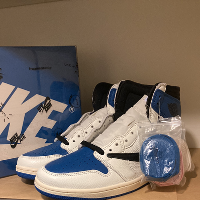 Travis Scott × fragment design × Nike Air Jordan 1 Retro High OG SP "Military Blue"