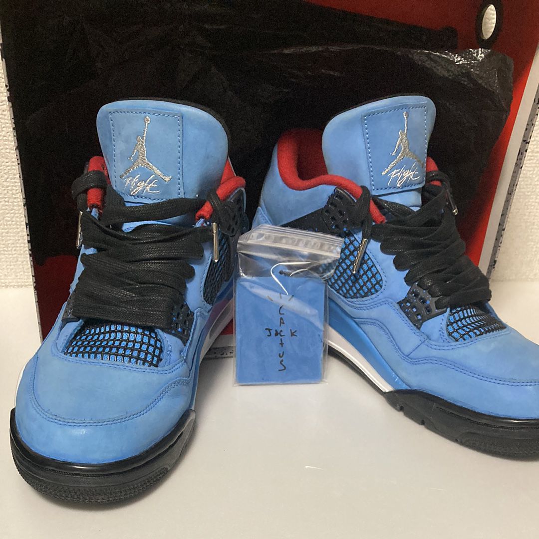 Travis Scott × Nike Air Jordan 4 Retro Cactus Jack "University Blue"
