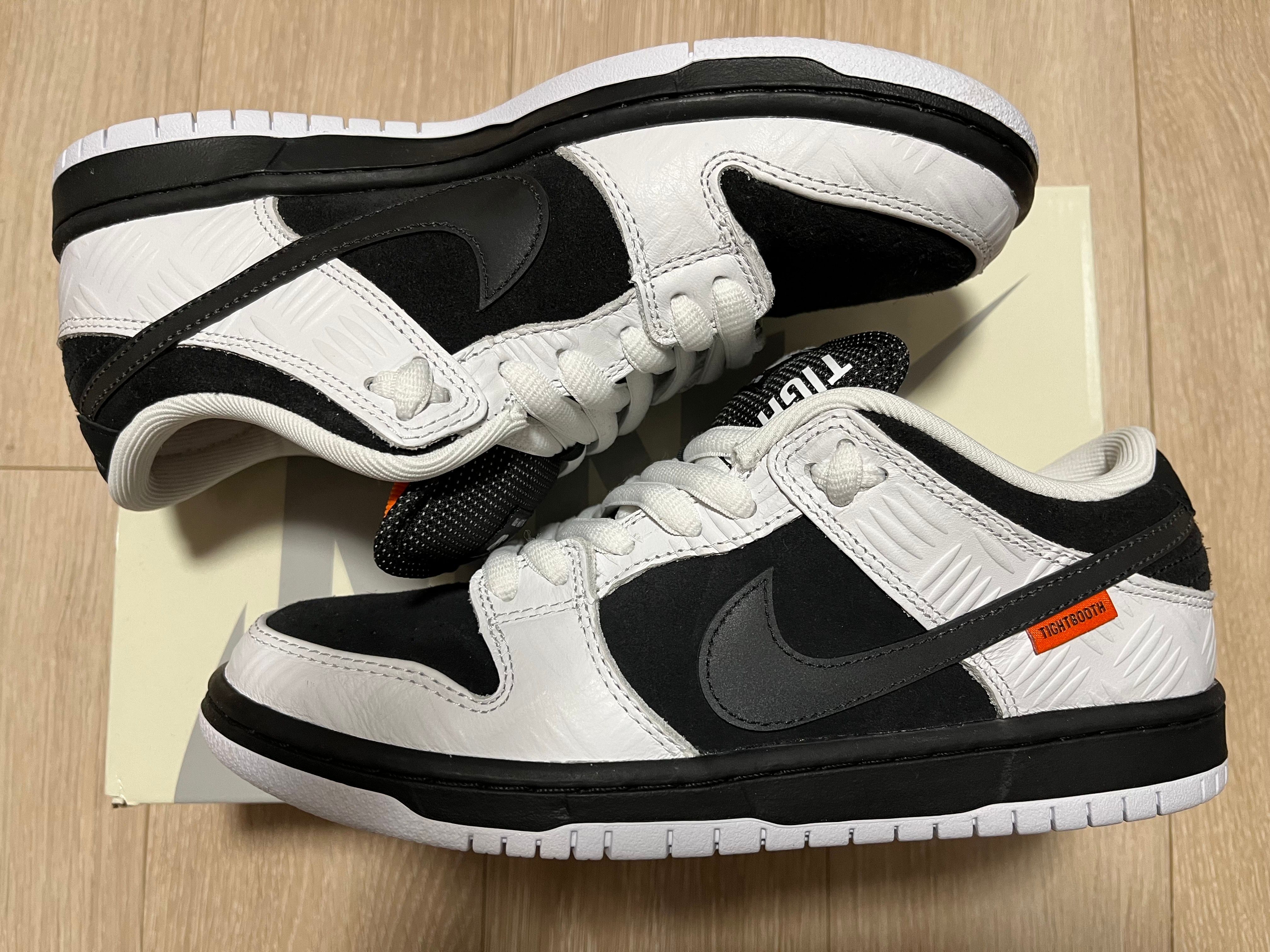 TIGHTBOOTH × Nike SB Dunk Low Pro QS "Black and White"