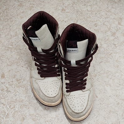A Ma Maniere × Nike Air Jordan 1 Retro High OG "Sail and Burgundy"