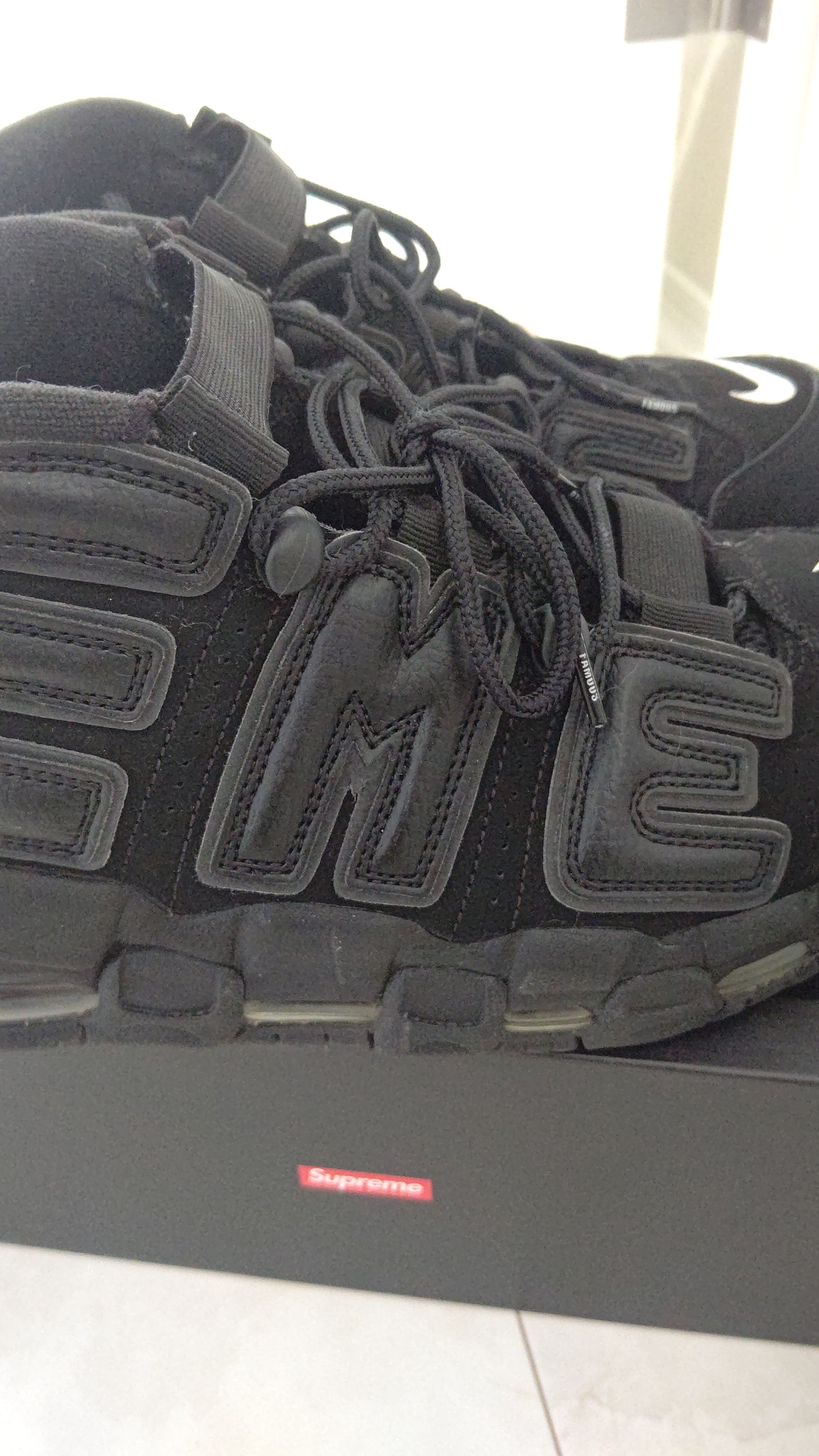 Supreme × Nike Air More Uptempo "Black"