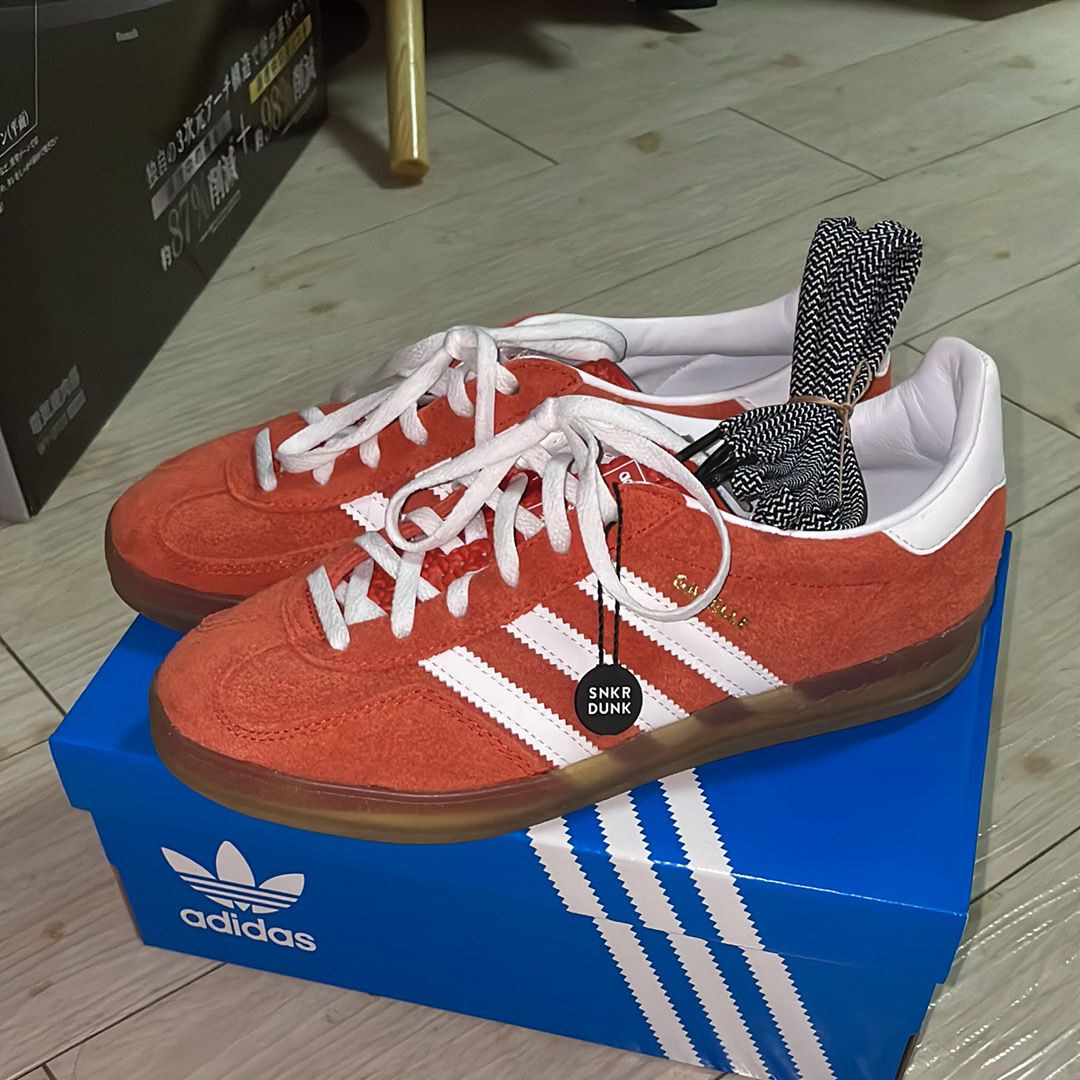 adidas Women's Gazelle Indoor "Bold Orange/Gum"