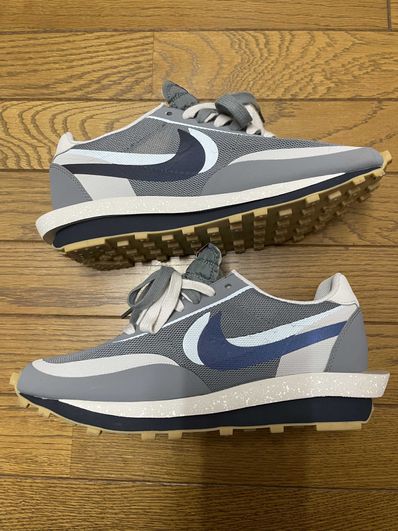 CLOT × Sacai × Nike LD Waffle "Grey Obsidian/Cool Grey"
