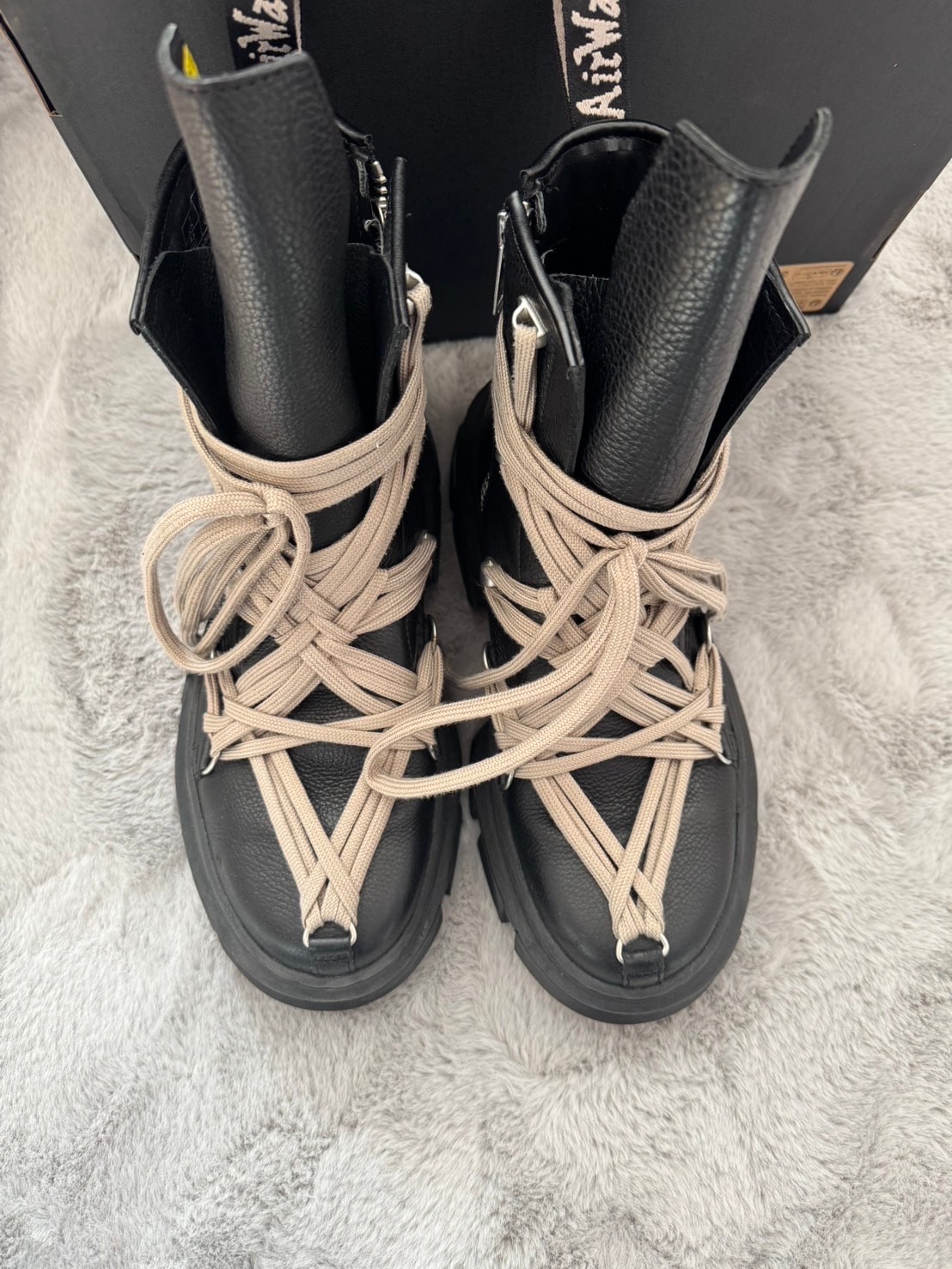 Rick Owens × Dr.Martens 1460 DMXL Mega Lace Boot "Black"