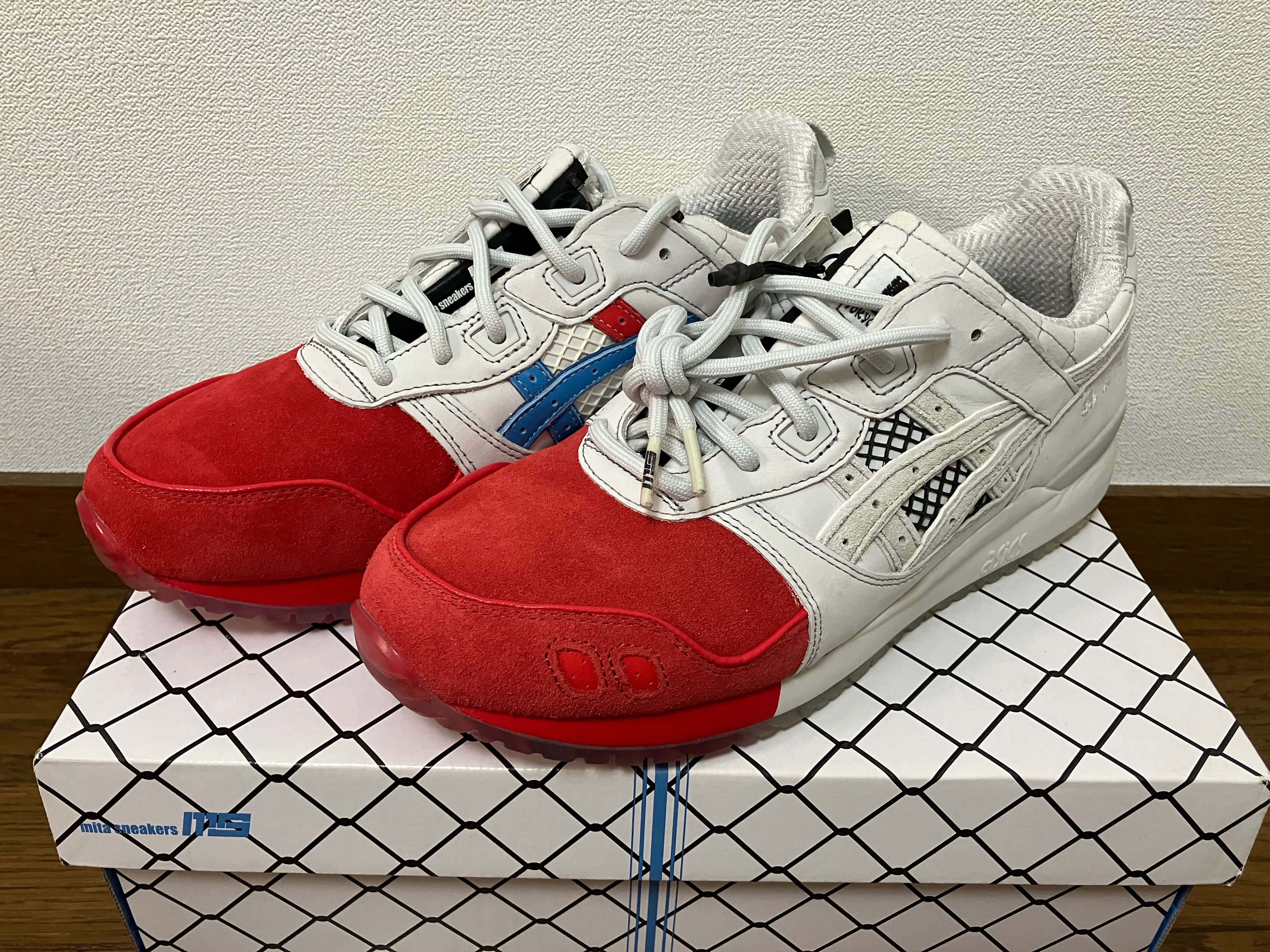 mita sneakers × Asics Gel-Lyte III 30th Anniversary "White/Red-Blue" 