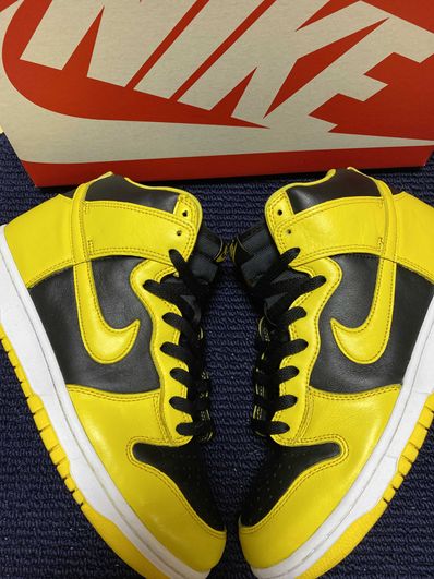 Nike Dunk High "Black/Varsity Maize"