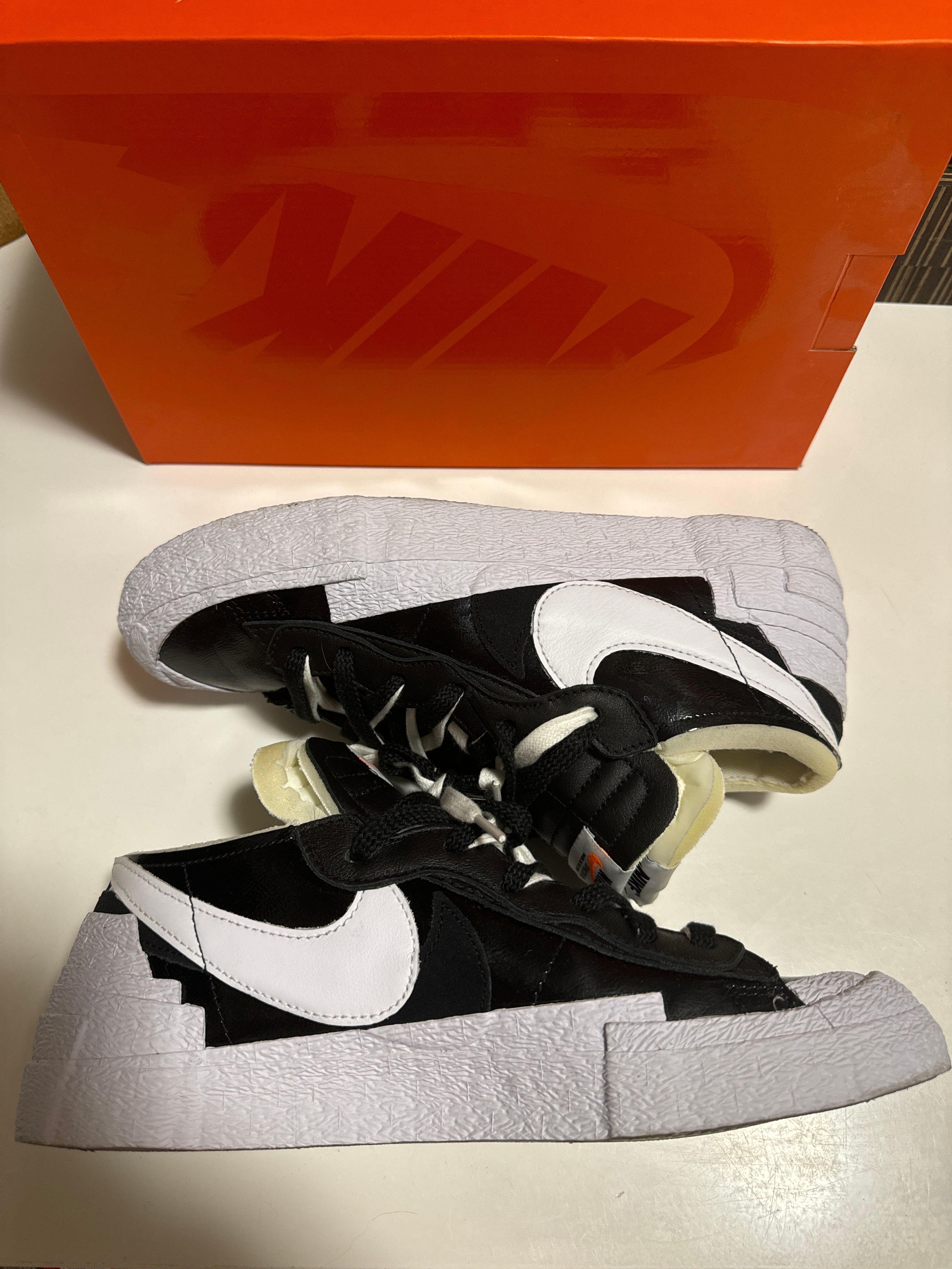 sacai × Nike Blazer Low "Black Patent Leather"