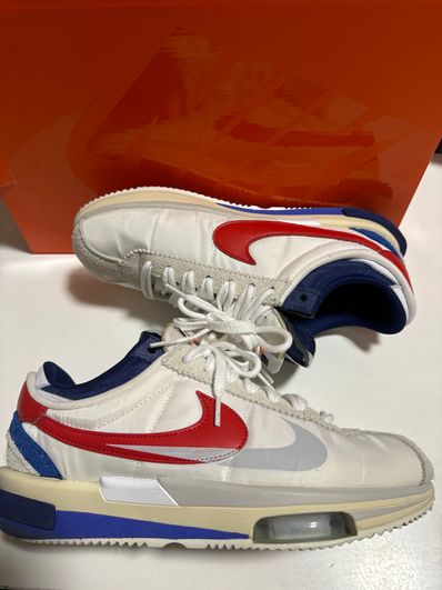 sacai × Nike Zoom Cortez "White and University Red"