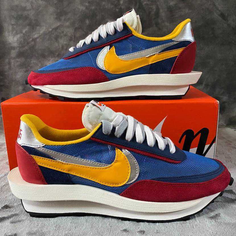 sacai × Nike LDV Waffle "Red/Blue"