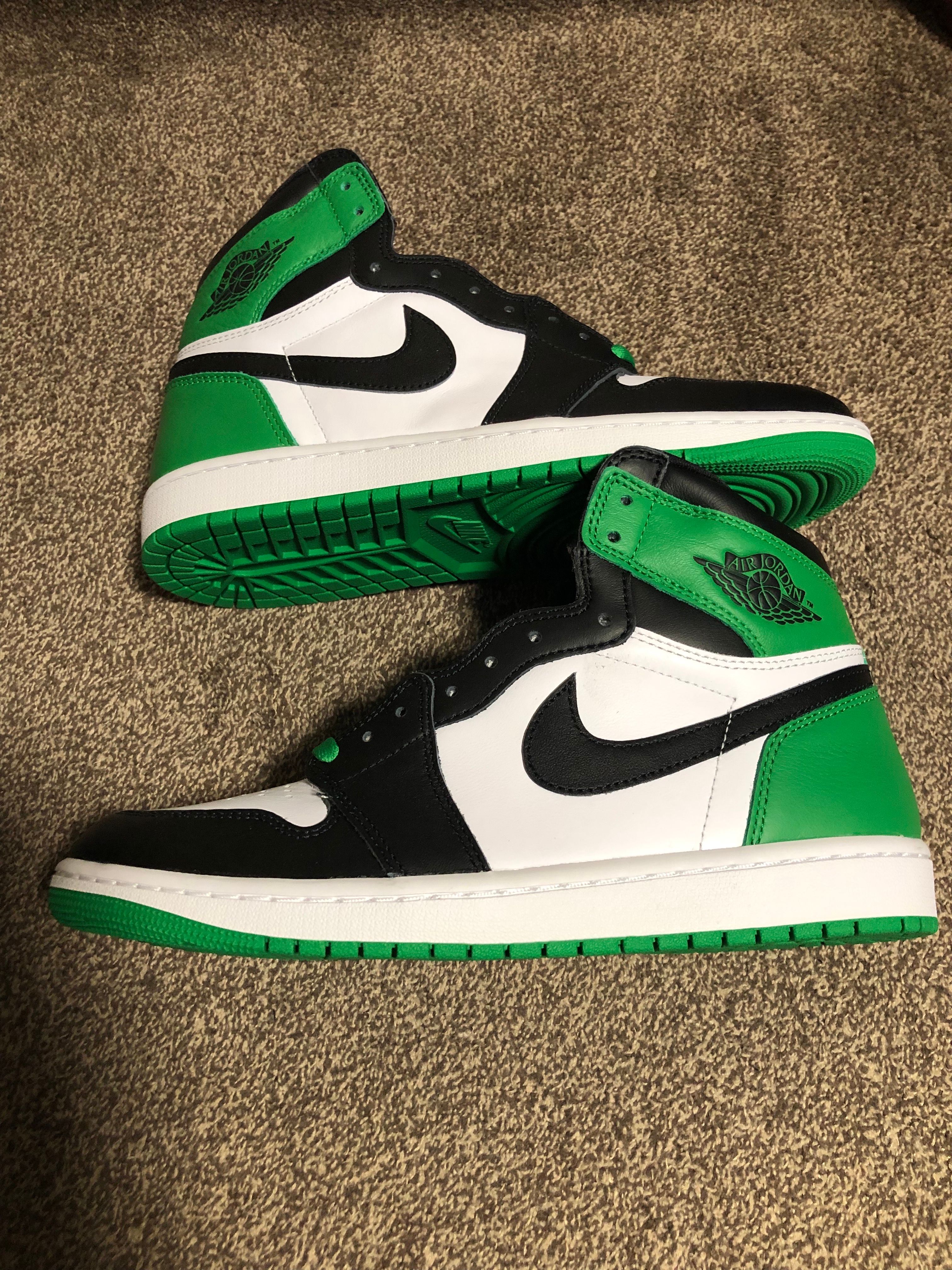 Nike Air Jordan 1 Retro High OG "Celtics/Black and Lucky Green" (2023)