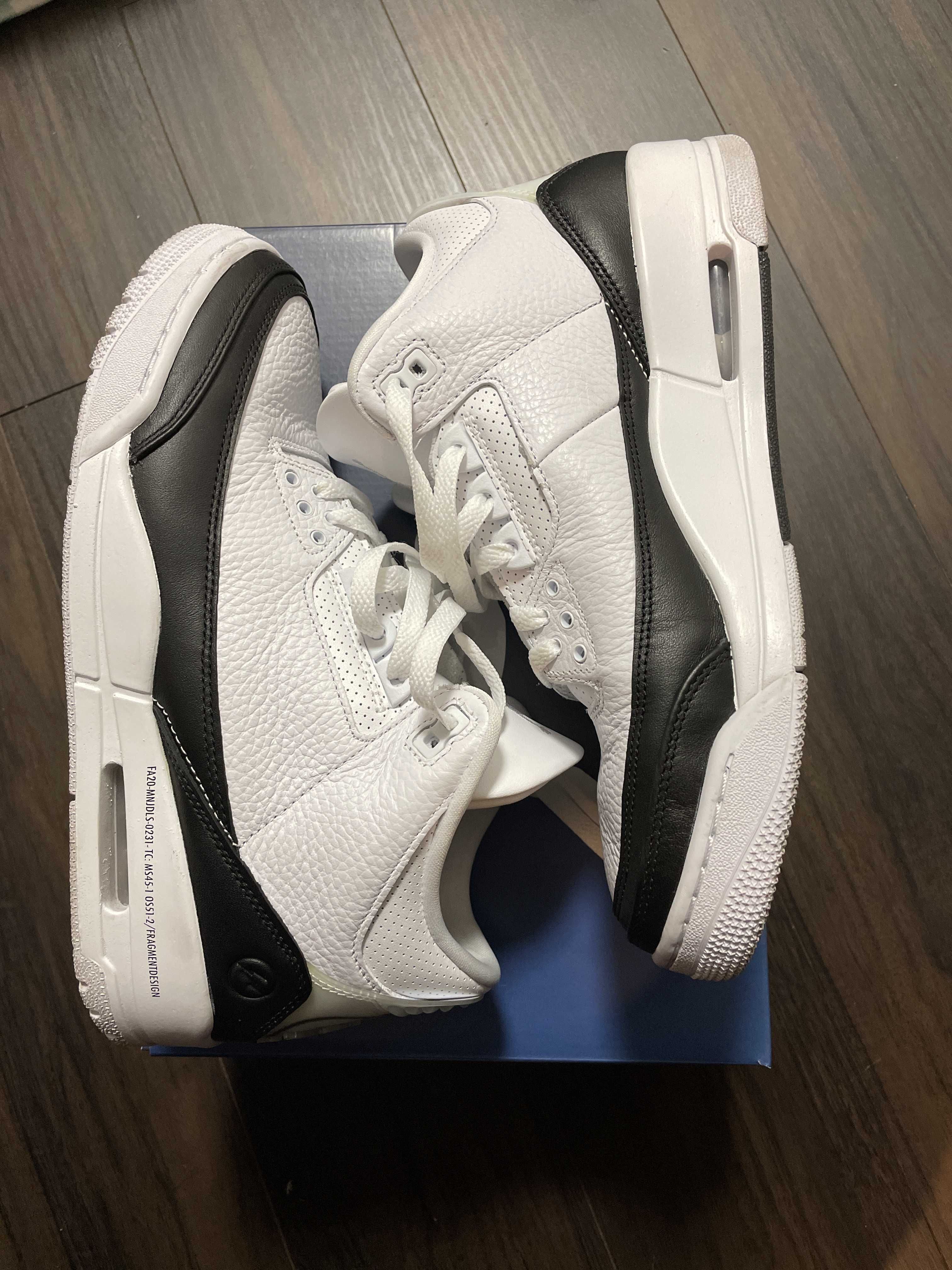 Fragment × Nike Air Jordan 3 "White/Black"