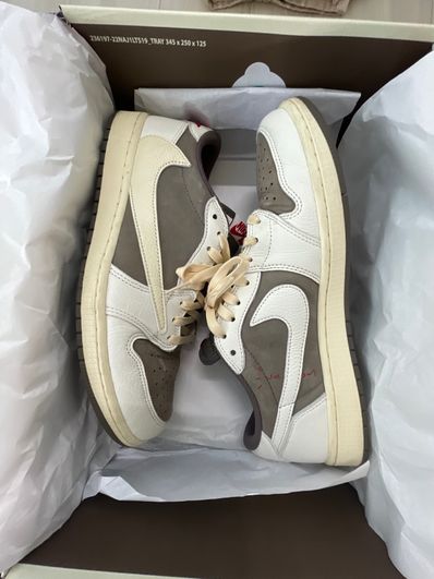 Travis Scott × Nike Air Jordan 1 Low OG SP "Reverse Mocha/Sail and Ridgerock"