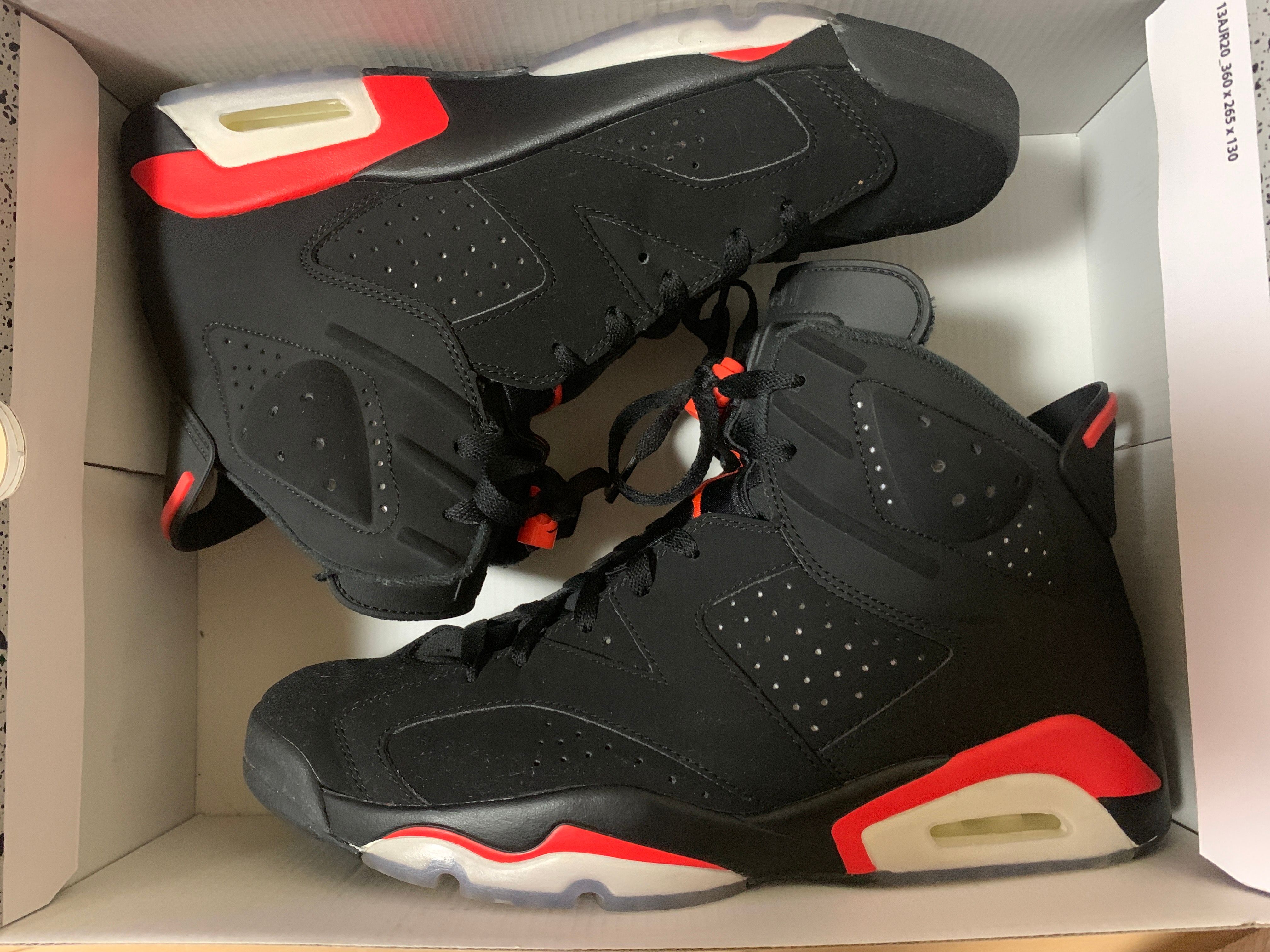Nike Air Jordan 6 Retro OG "Black/Infrared"