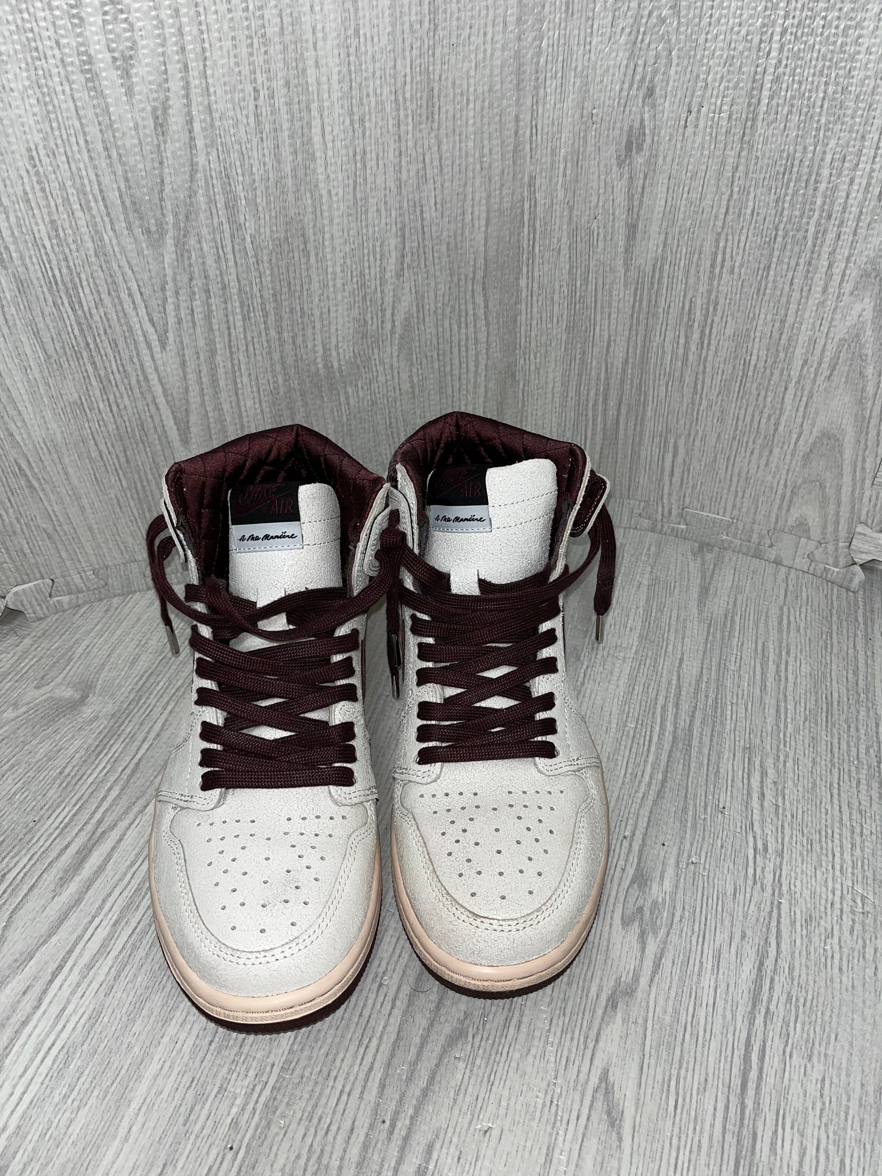 A Ma Maniere × Nike Air Jordan 1 Retro High OG "Sail and Burgundy"