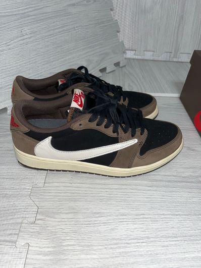 Travis Scott × Nike Air Jordan 1 Low OG SP-T "Black/Dark Mocha"