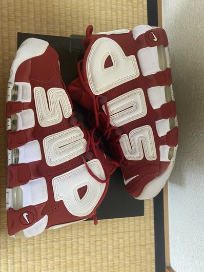 Supreme × Nike Air More Uptempo "White/Red"