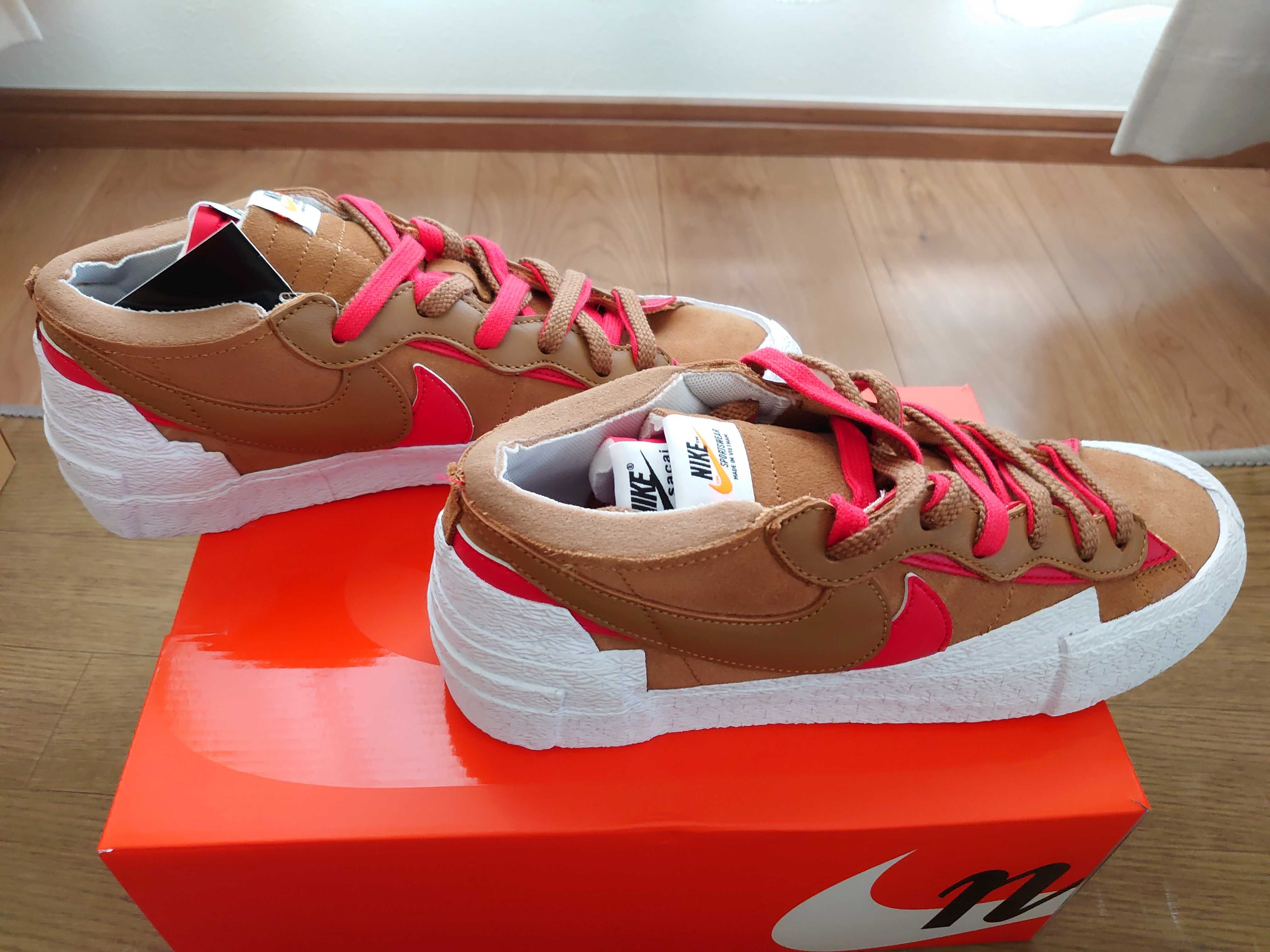 SACAI × NIKE BLAZER LOW "BRITISH TAN"