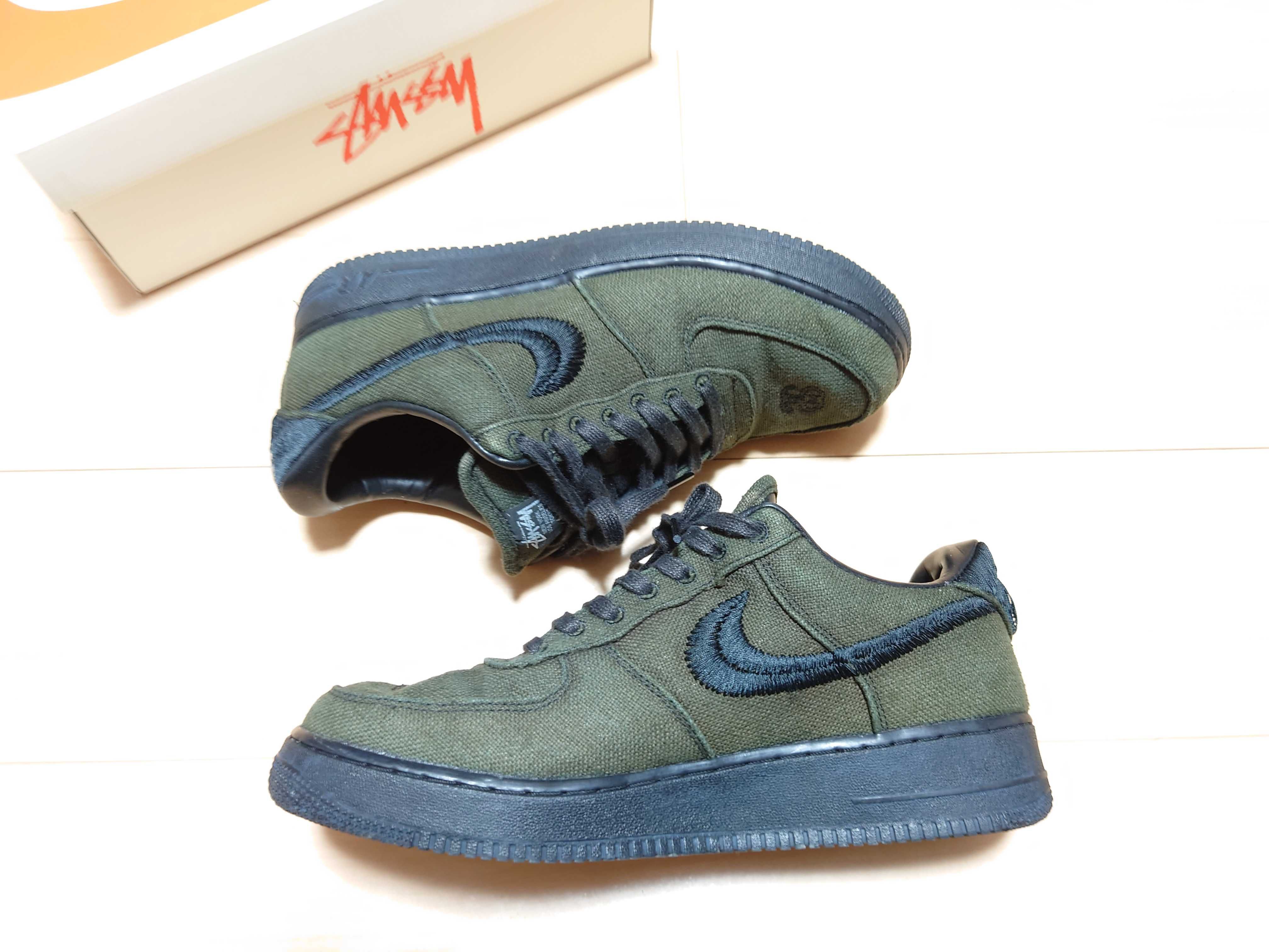 Stussy × Nike Air Force 1 Low "Triple Black"
