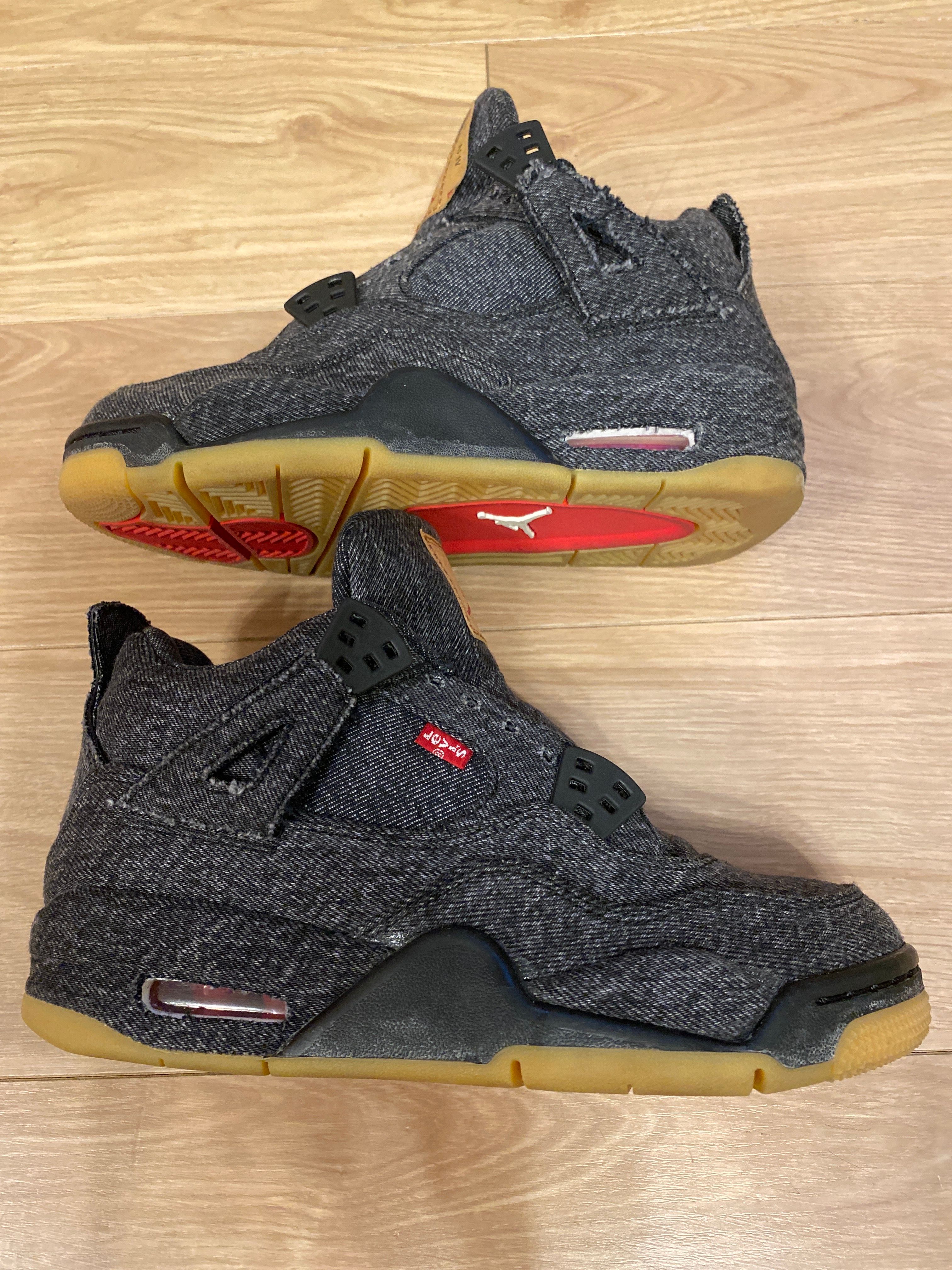 LEVI’S × Nike GS Air Jordan 4 BG "Black Denim" (LEVI’S Tab)