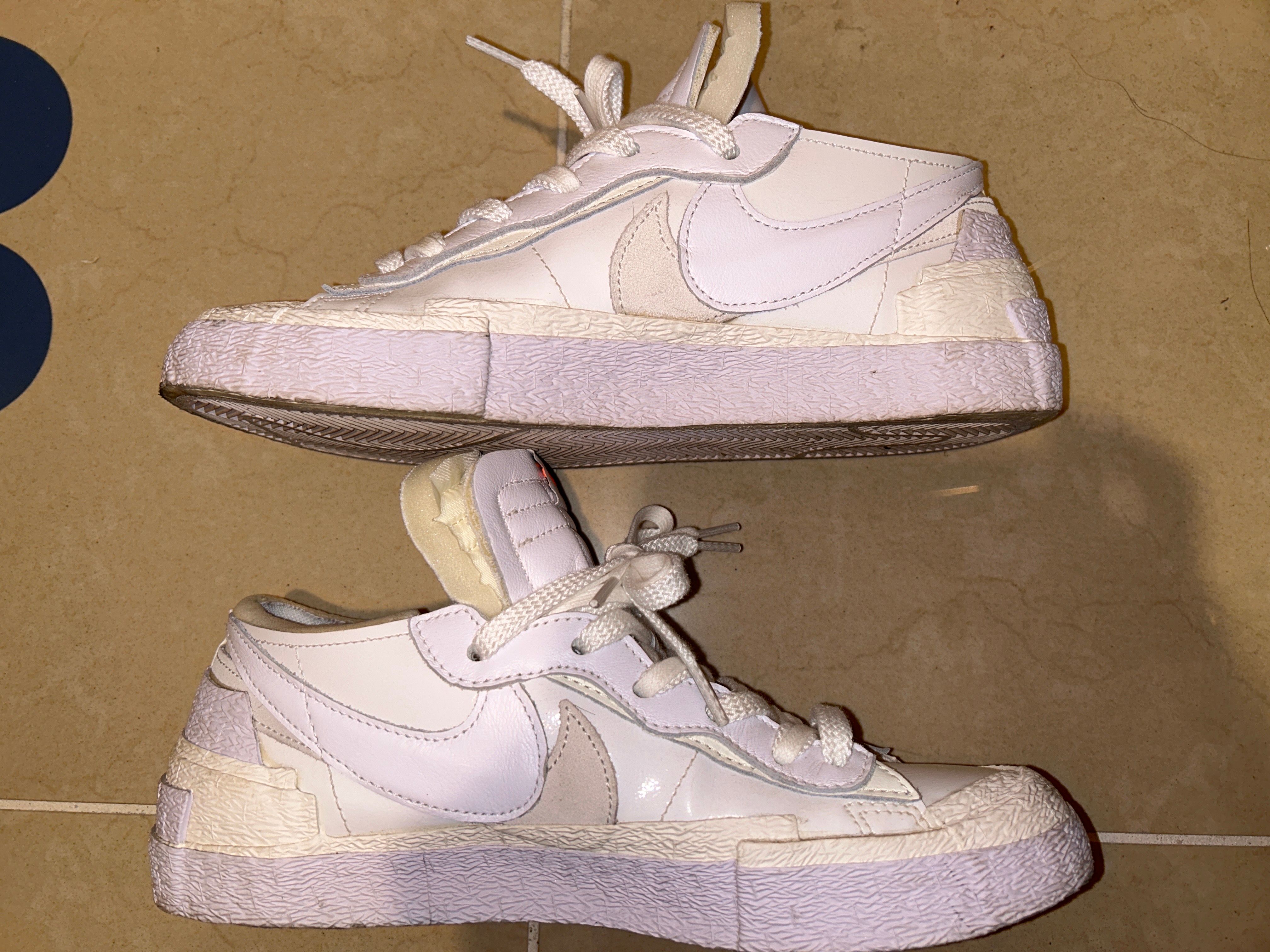 sacai × Nike Blazer Low "White Patent Leather"