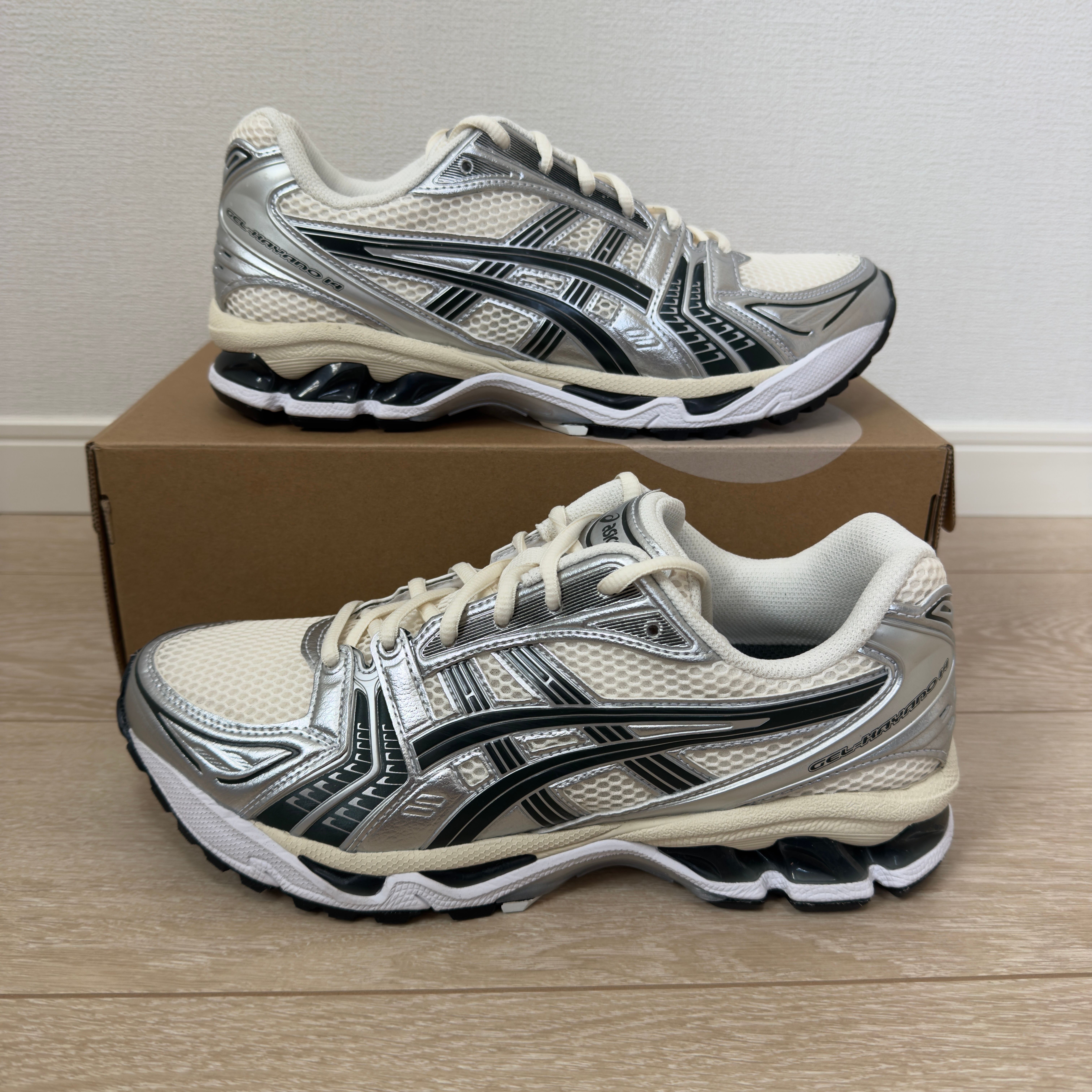 KITH × Asics Vintage Tech Gel-Kayano 14 "Cream/Scarab" (1203A566-100)