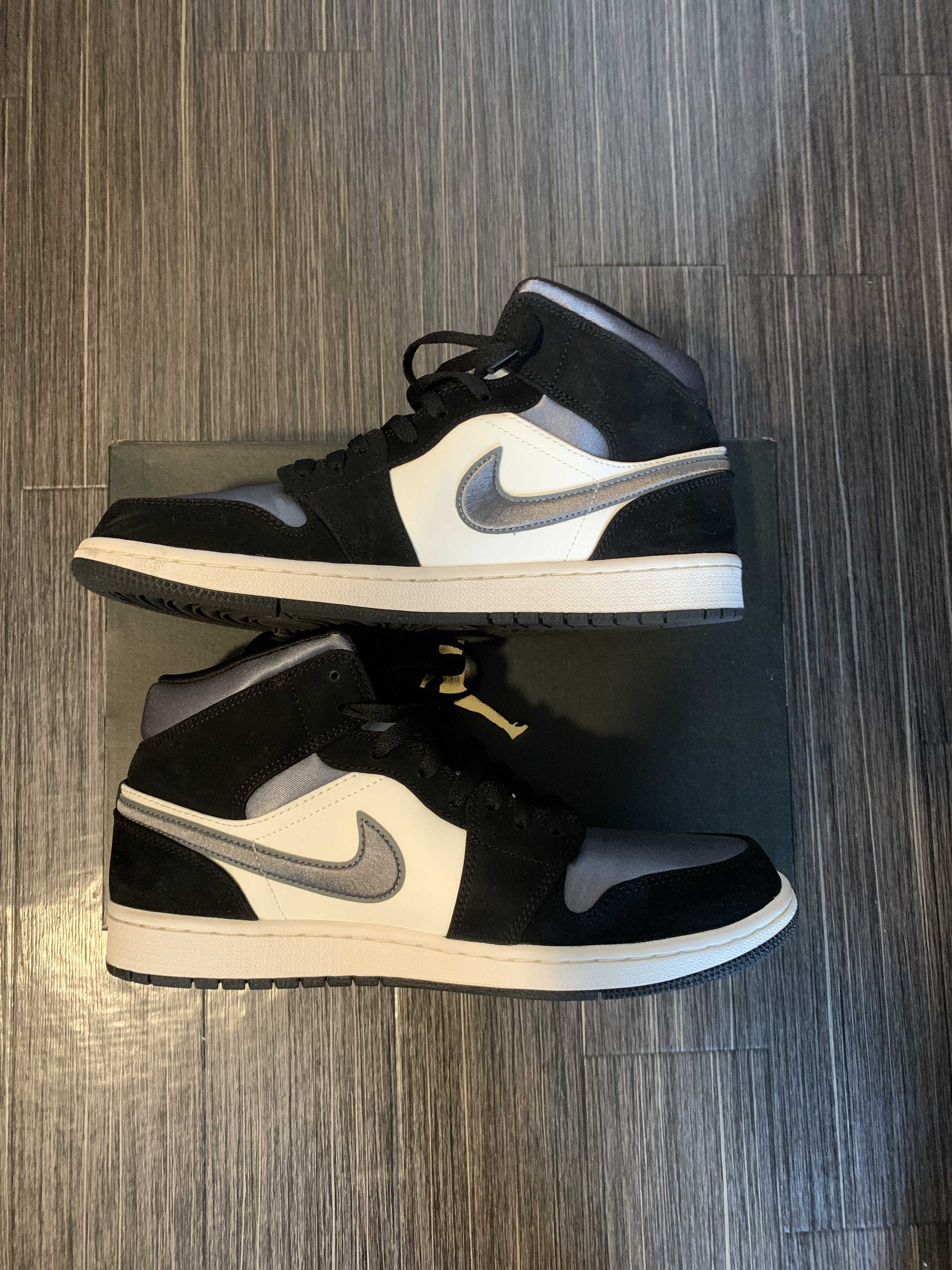 NIKE AIR JORDAN 1 MID SE "WHITE/BLACK/SATIN BLUE"