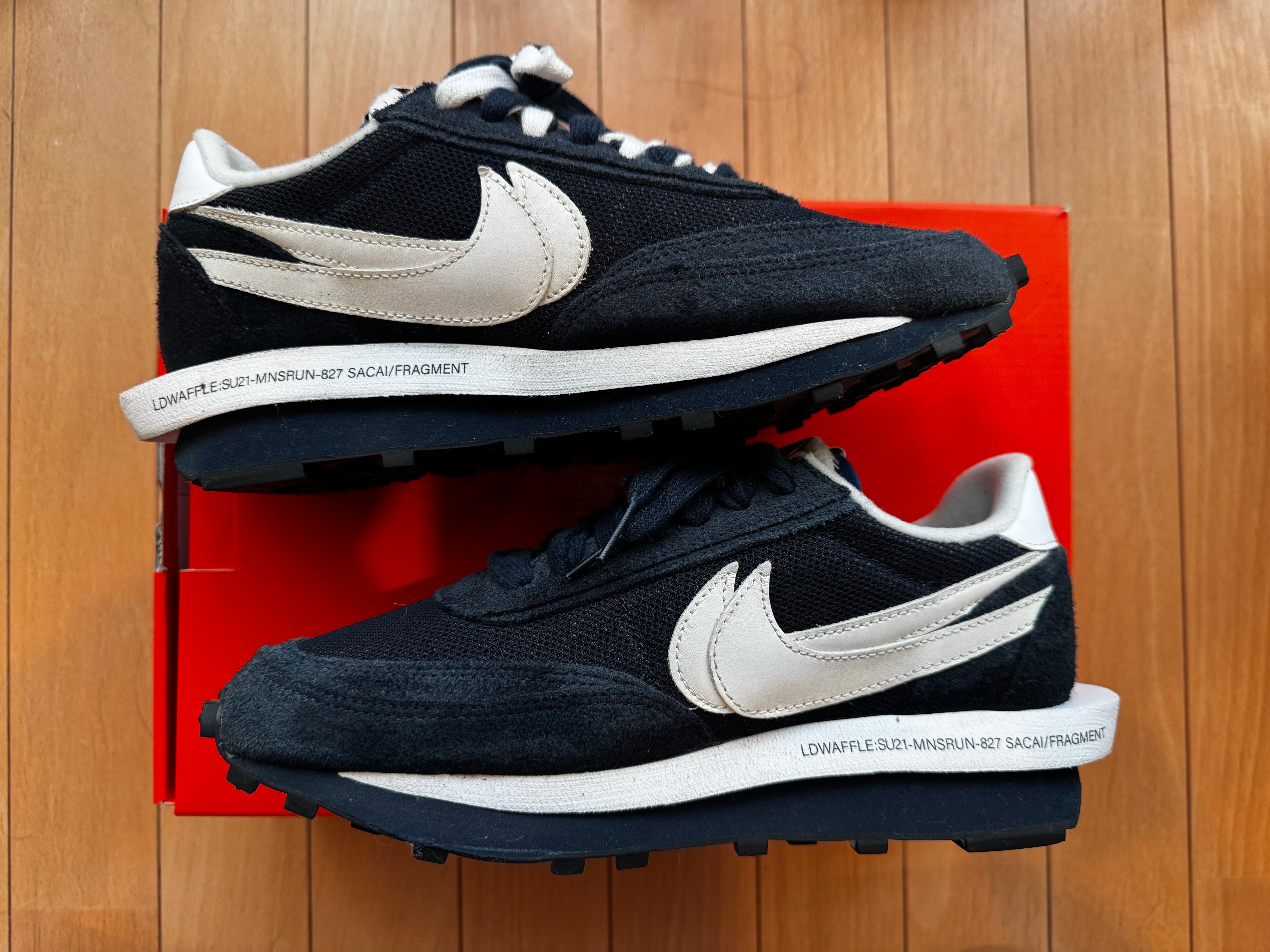 Fragment × sacai × Nike LD Waffle "Blackended Blue"