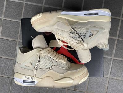 Off-White × Nike Women's Air Jordan 4 SP "Sail"