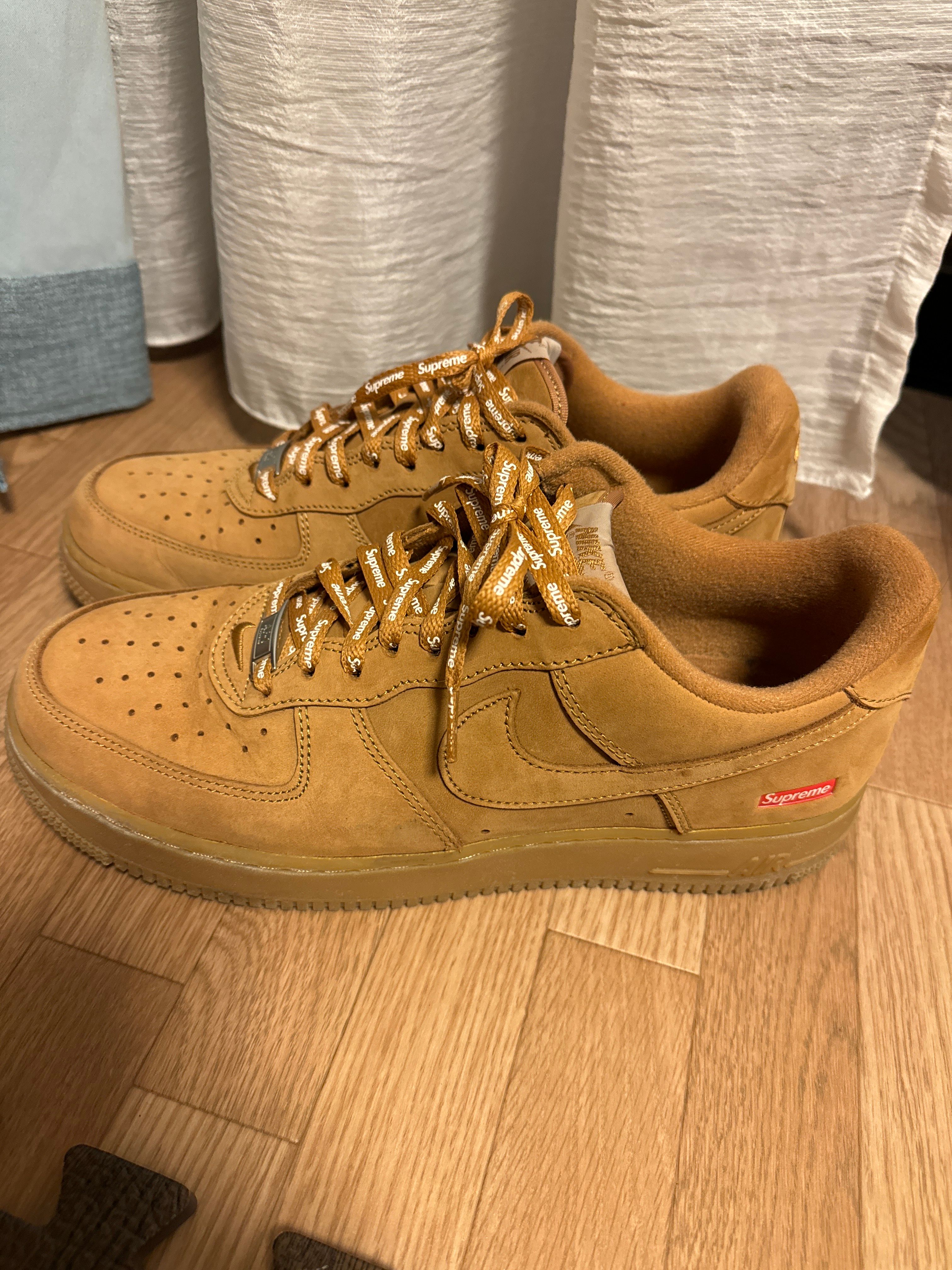 Supreme × Nike Air Force 1 Low "Flax/Wheat"