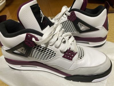 Paris Saint Germain ×Nike Air Jordan 4 Retro "White/Bordeaux/Neutral Gray"