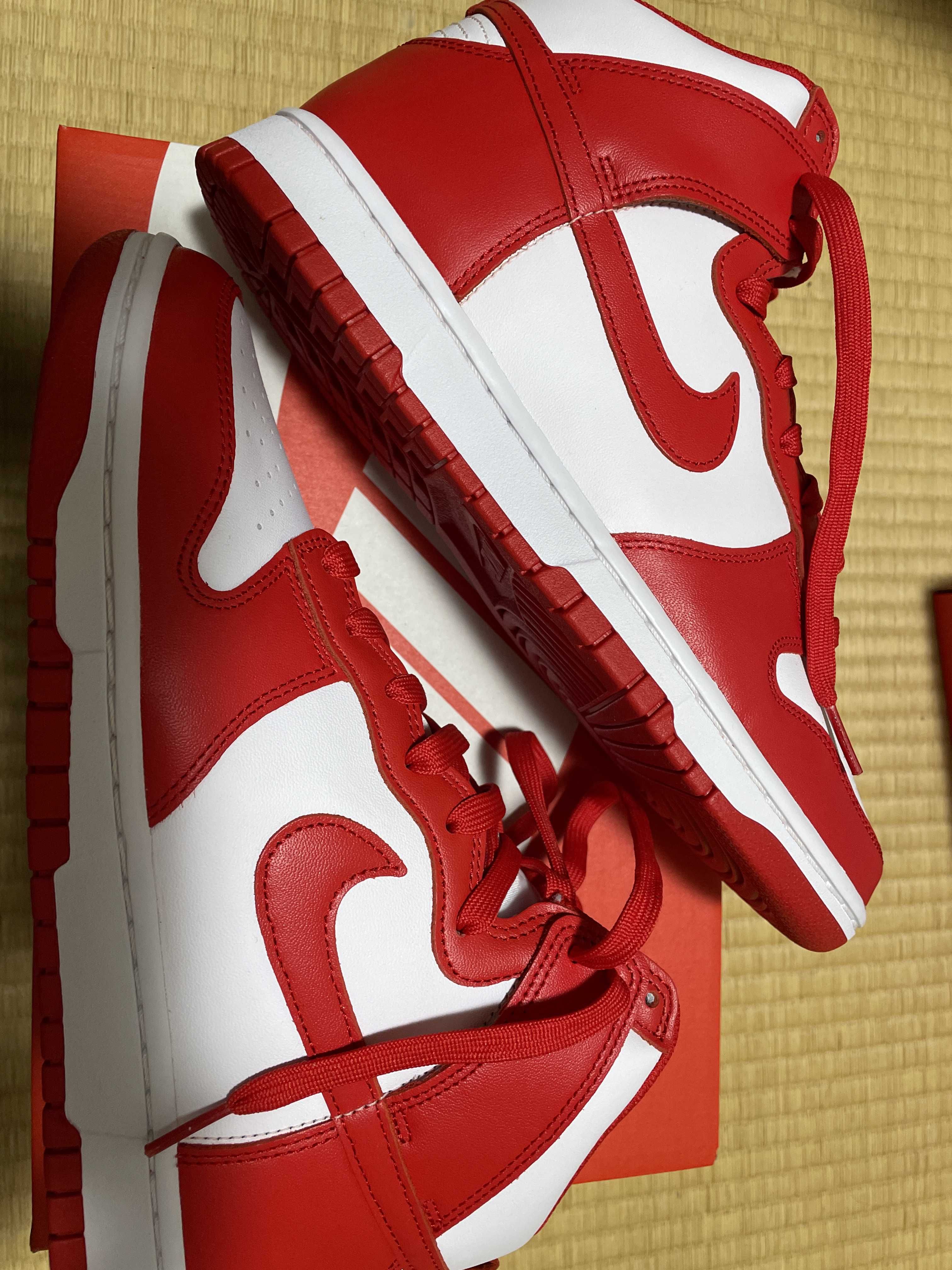 Nike Dunk High "Championship White and Red"