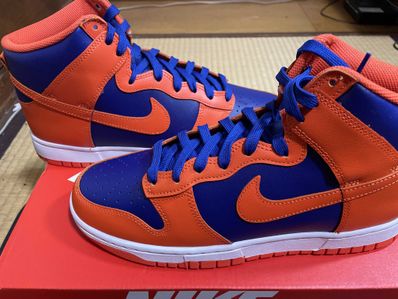 Nike Dunk High Retro "Orange and Deep Royal"