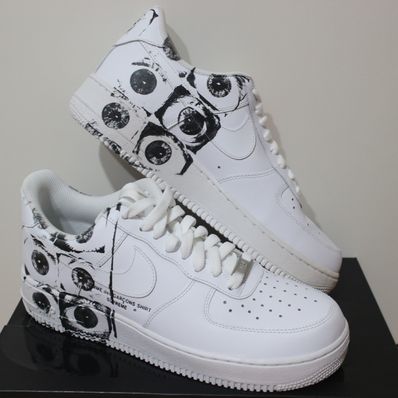 Supreme × COMME des GARCONS SHIRT × Nike Air Force 1 Low "White"