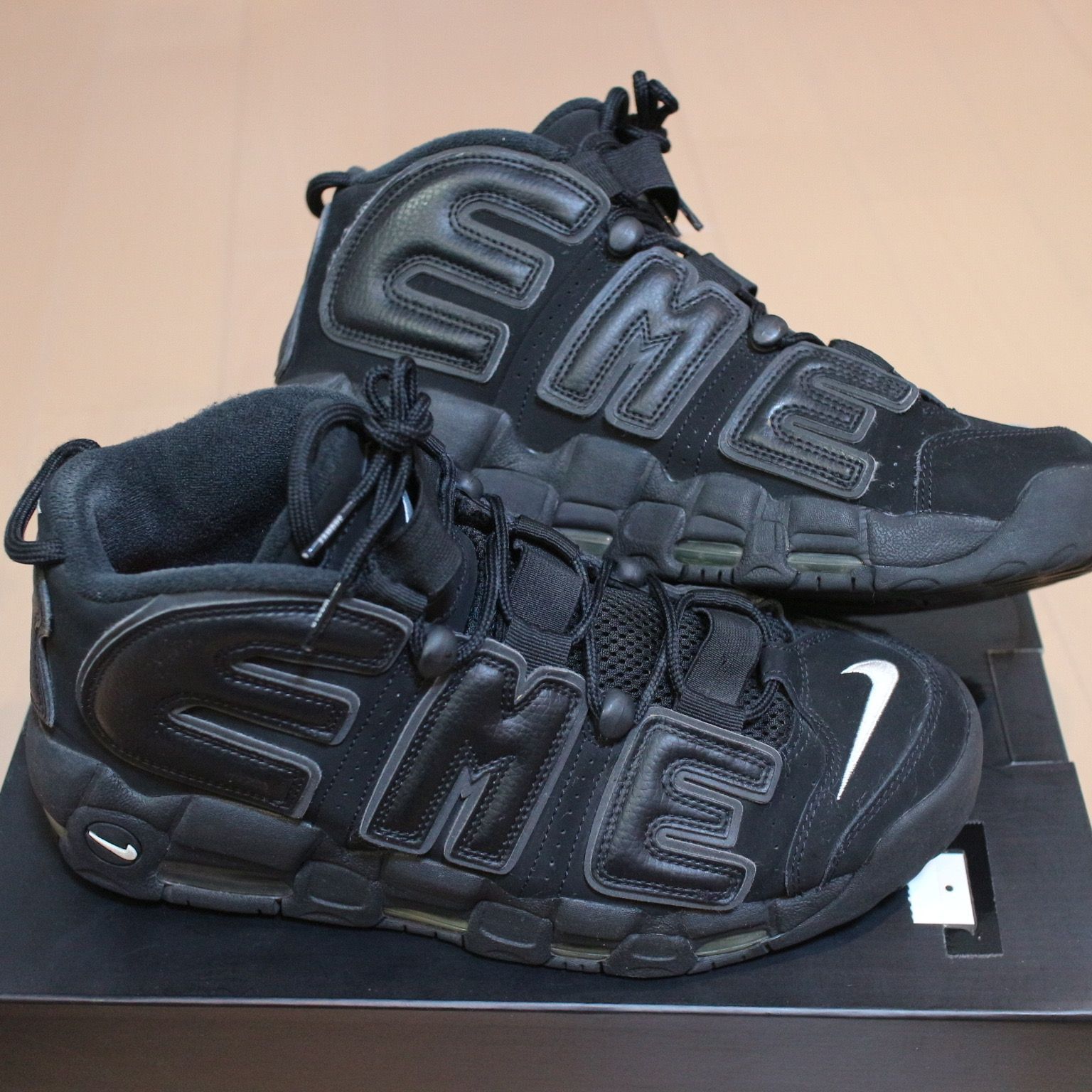 Supreme × Nike Air More Uptempo "Black"