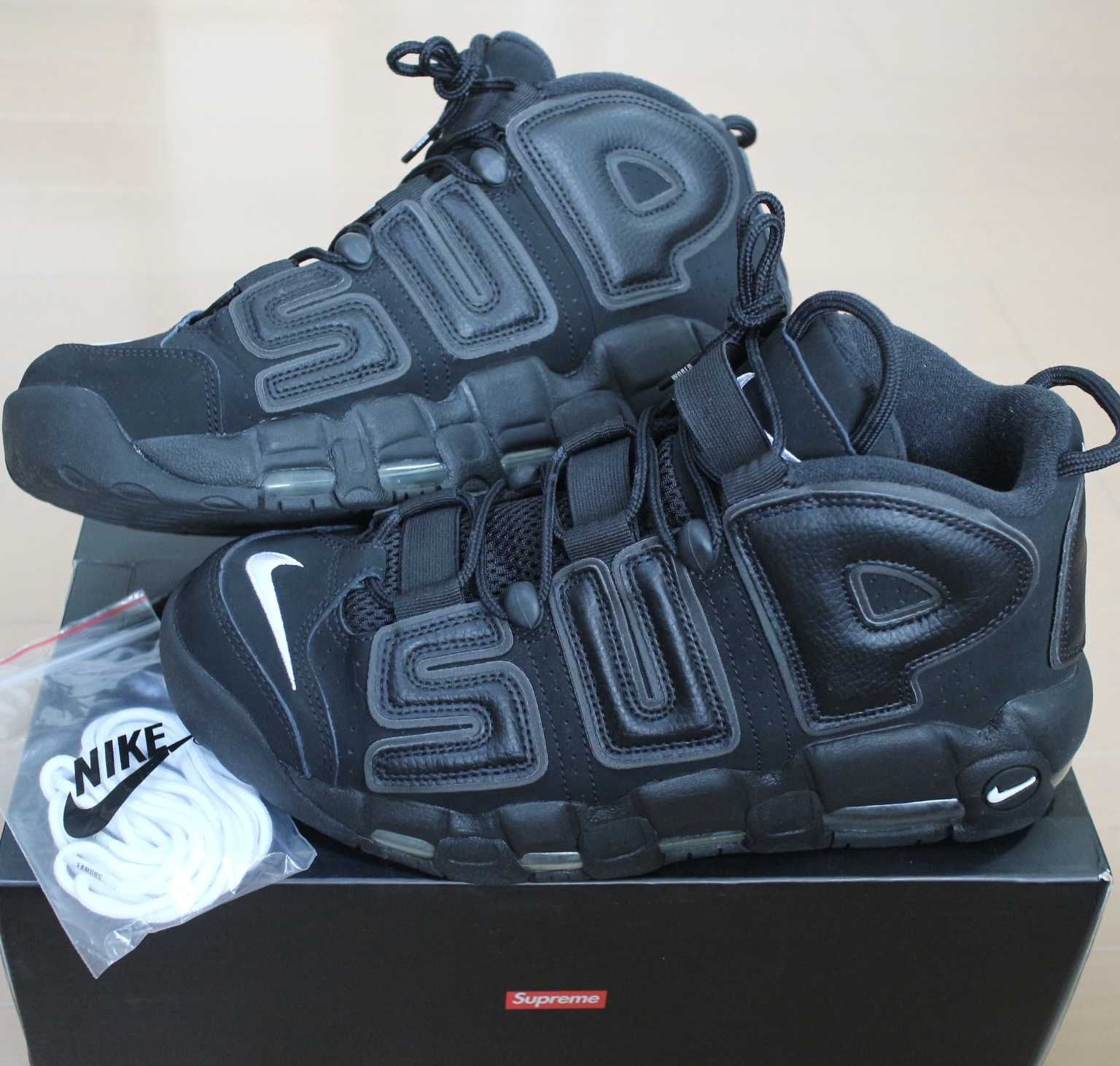 Supreme × Nike Air More Uptempo "Black"