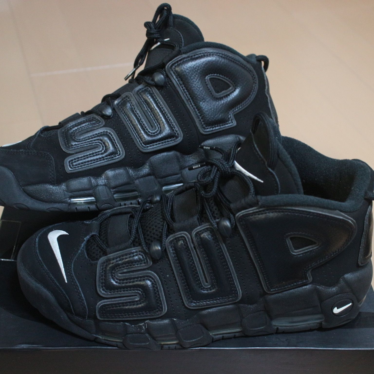 Supreme × Nike Air More Uptempo "Black"