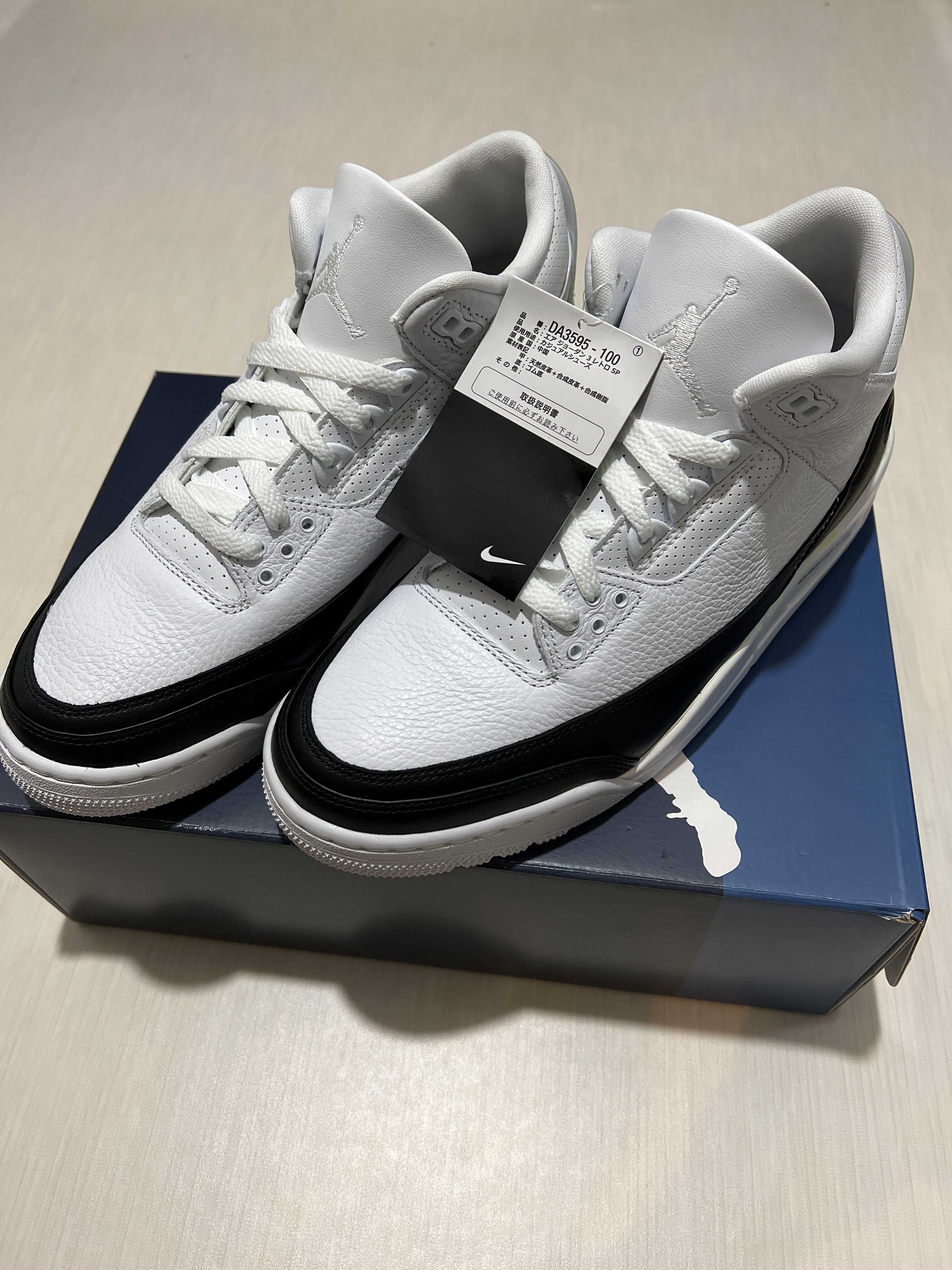Fragment × Nike Air Jordan 3 "White/Black"
