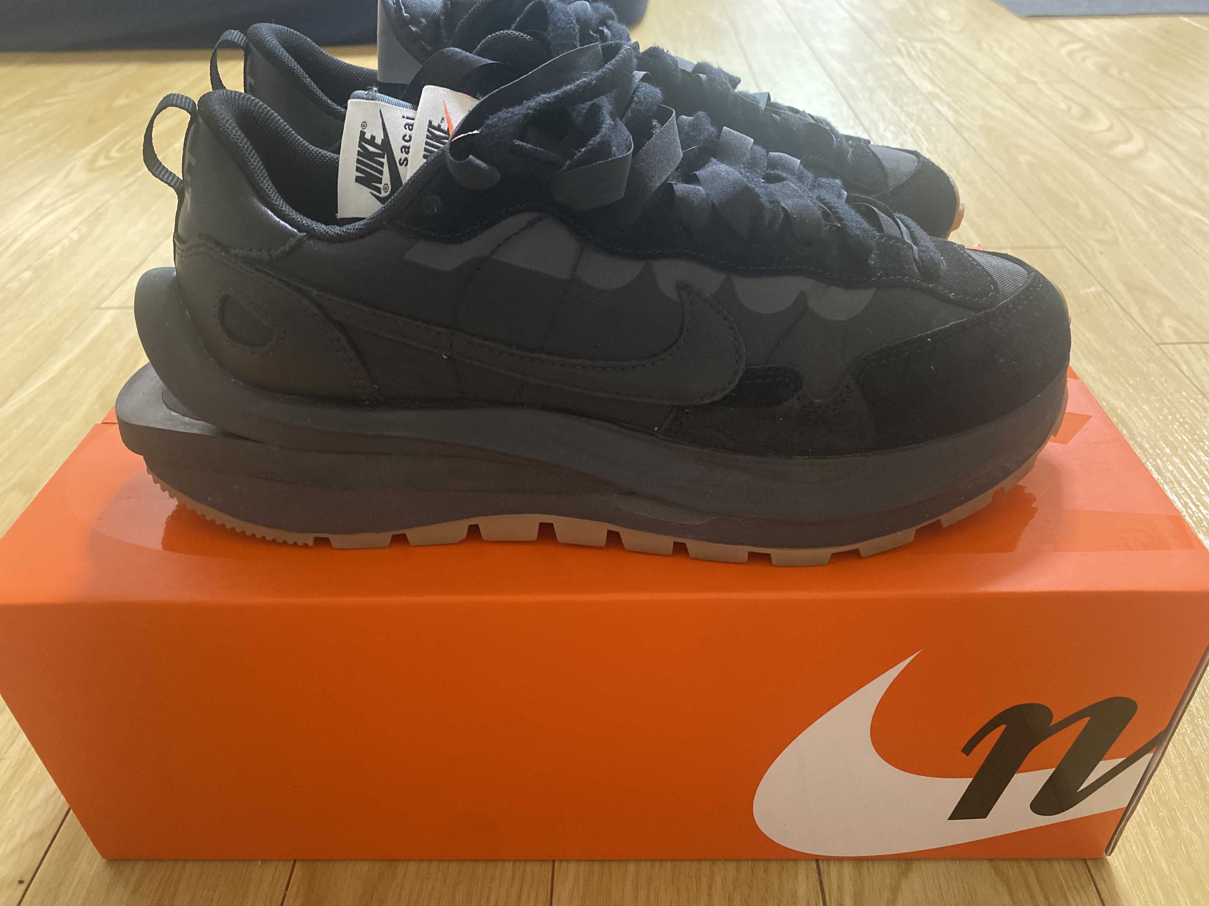 sacai × Nike VaporWaffle "Black Gum"