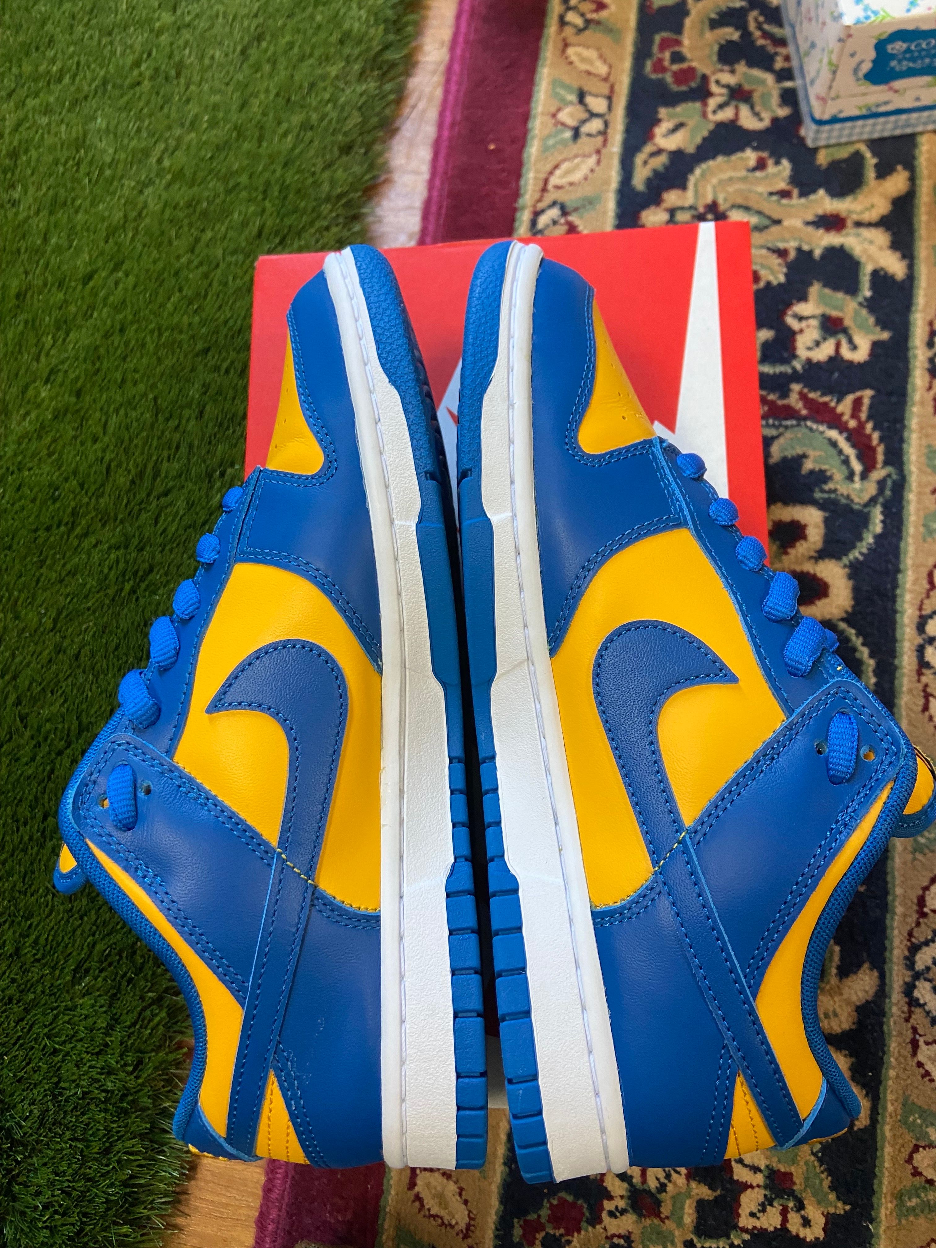 Nike Dunk Low "Blue Jay and University Gold"