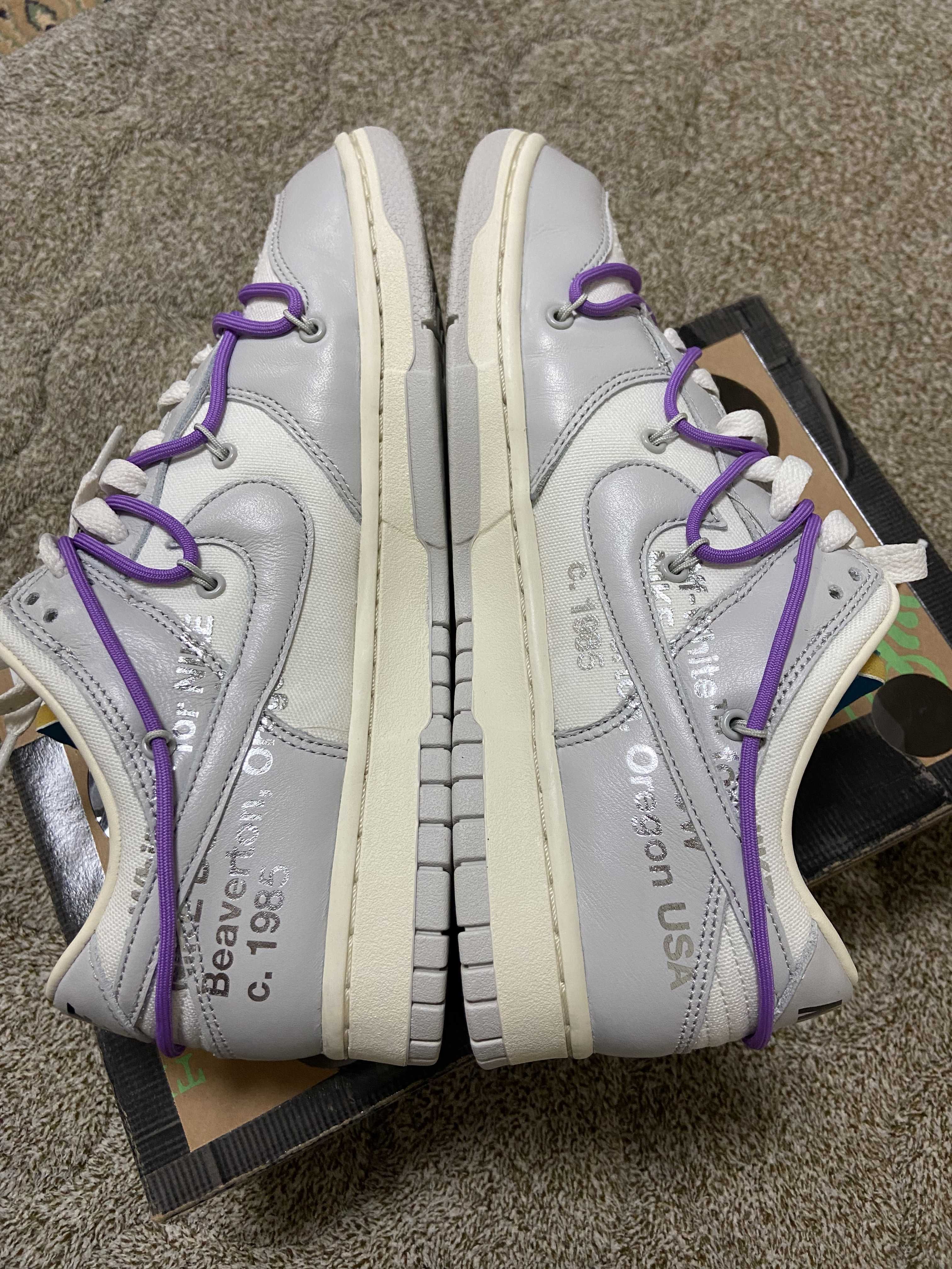 Off-White × Nike Dunk Low "Sail/Neutral Gray"